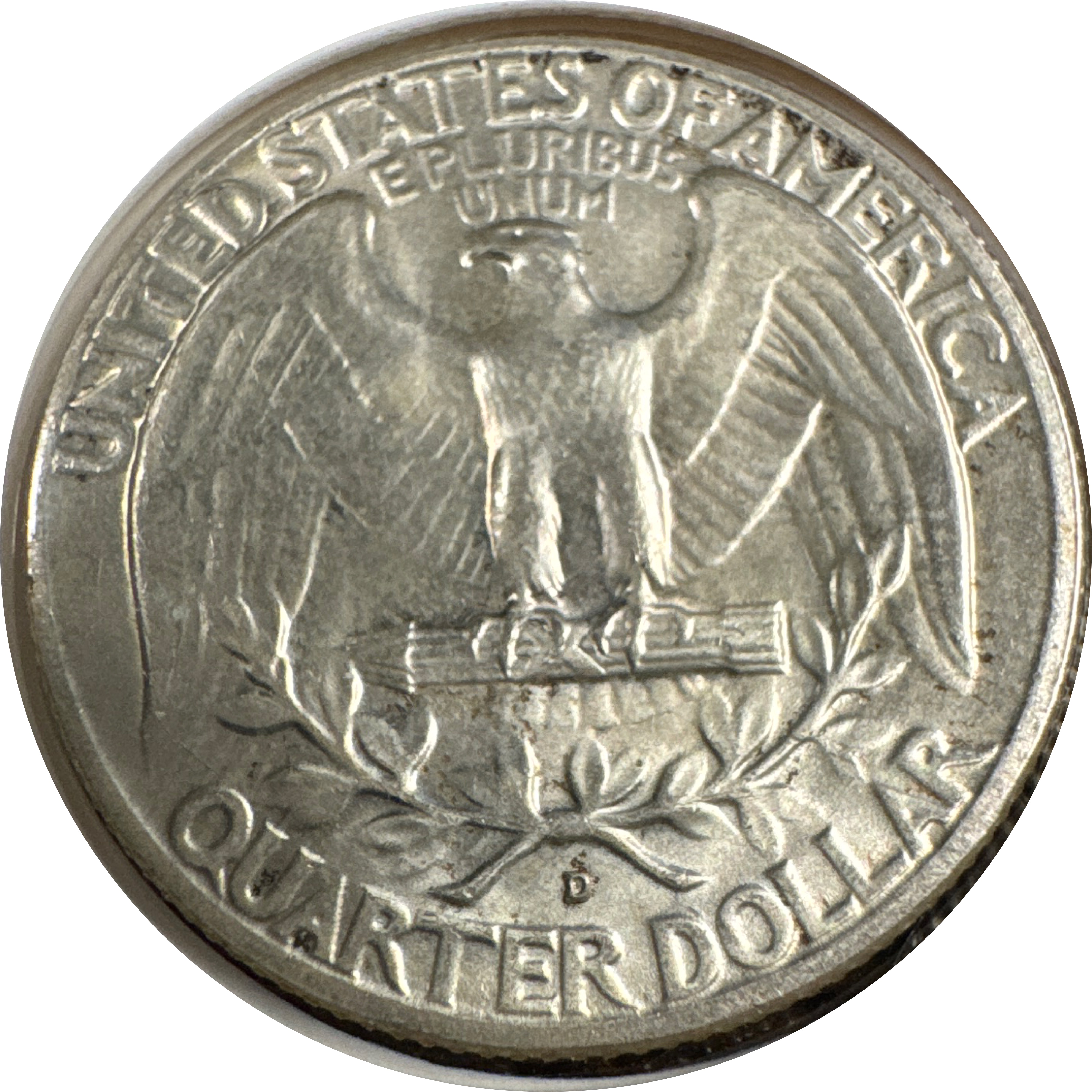 1960-D Washington Quarter Ungraded — back