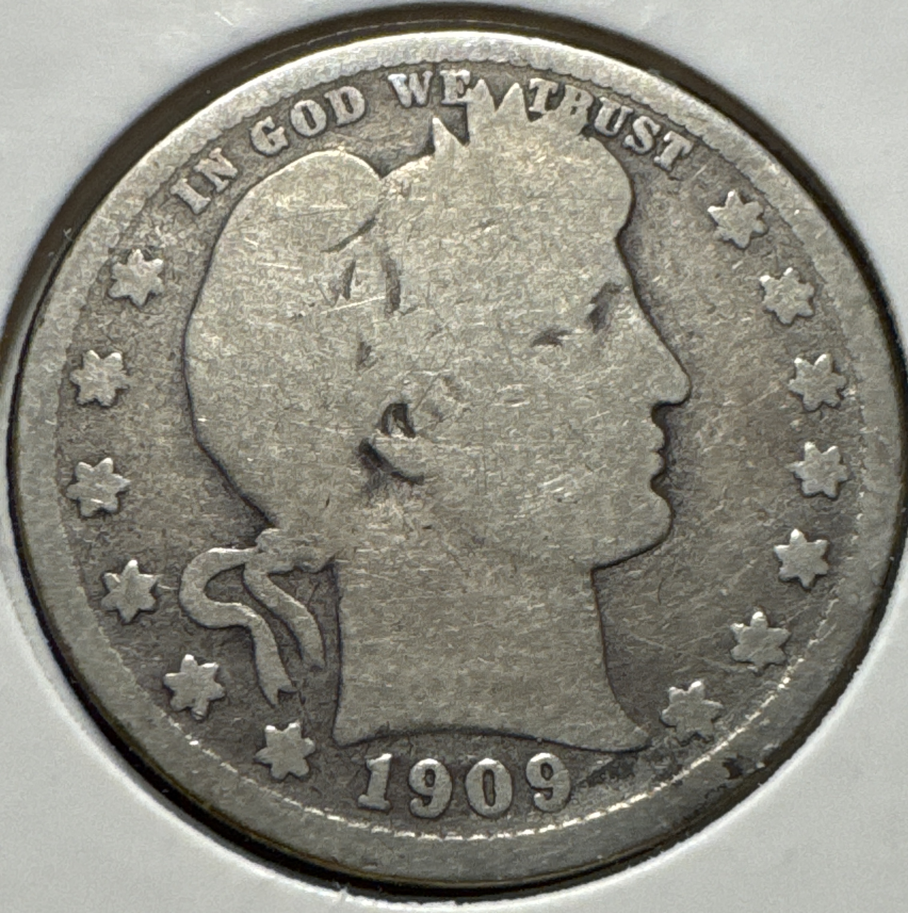 1909-S Barber Quarter Ungraded