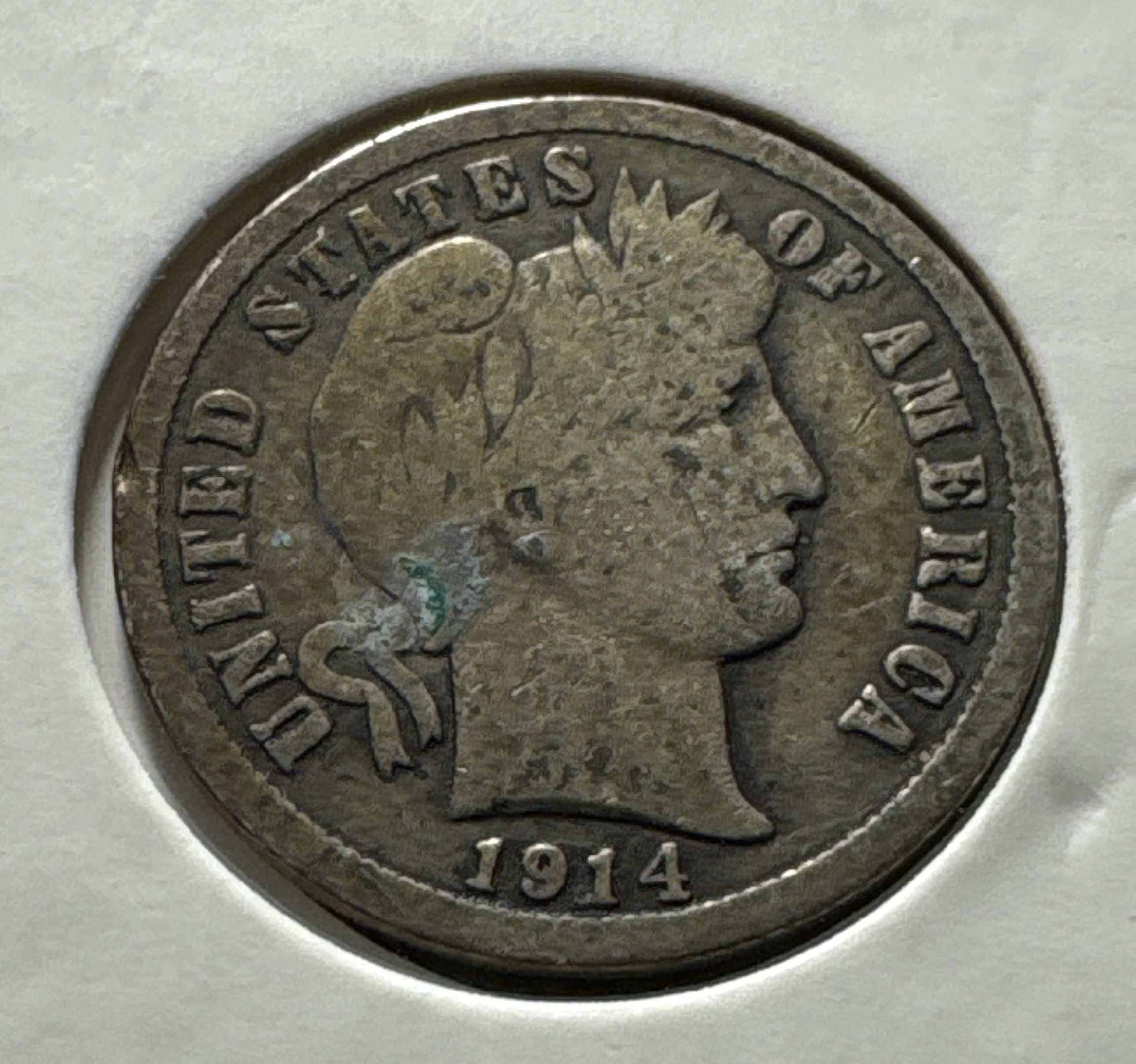 1914-P Barber Dime Ungraded