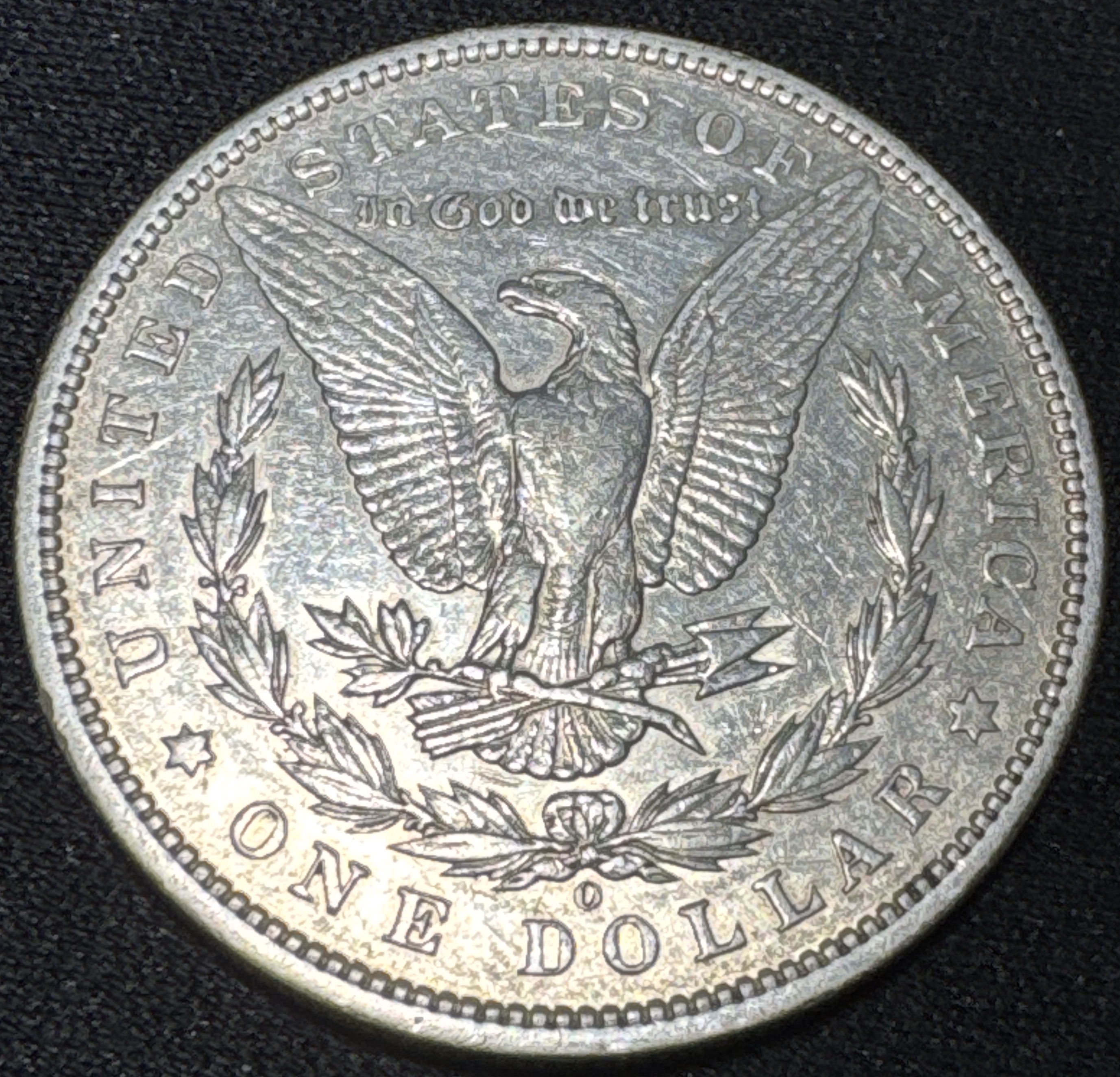 1896-O Morgan Dollar Ungraded — back