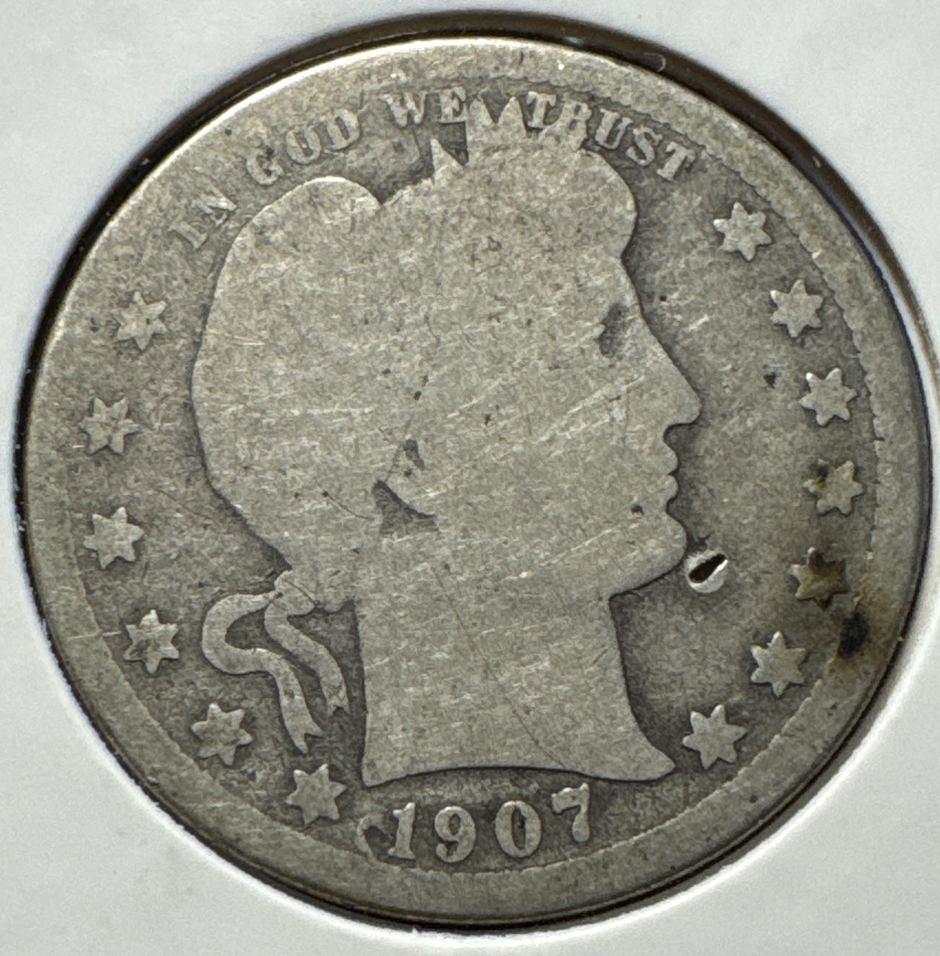 1907-P Barber Quarter Ungraded