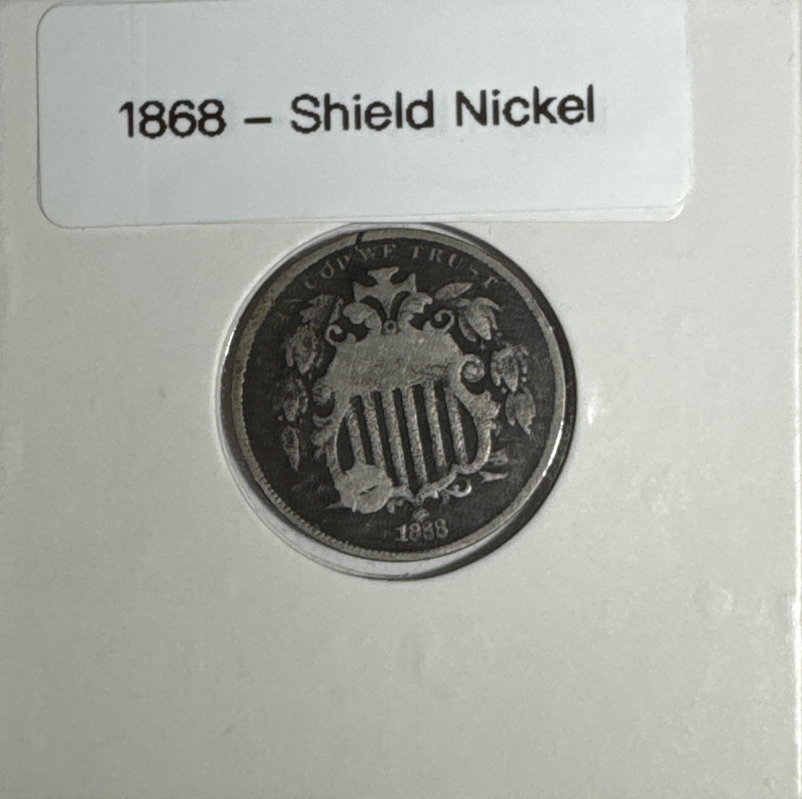 1868-P Shield Nickel Ungraded