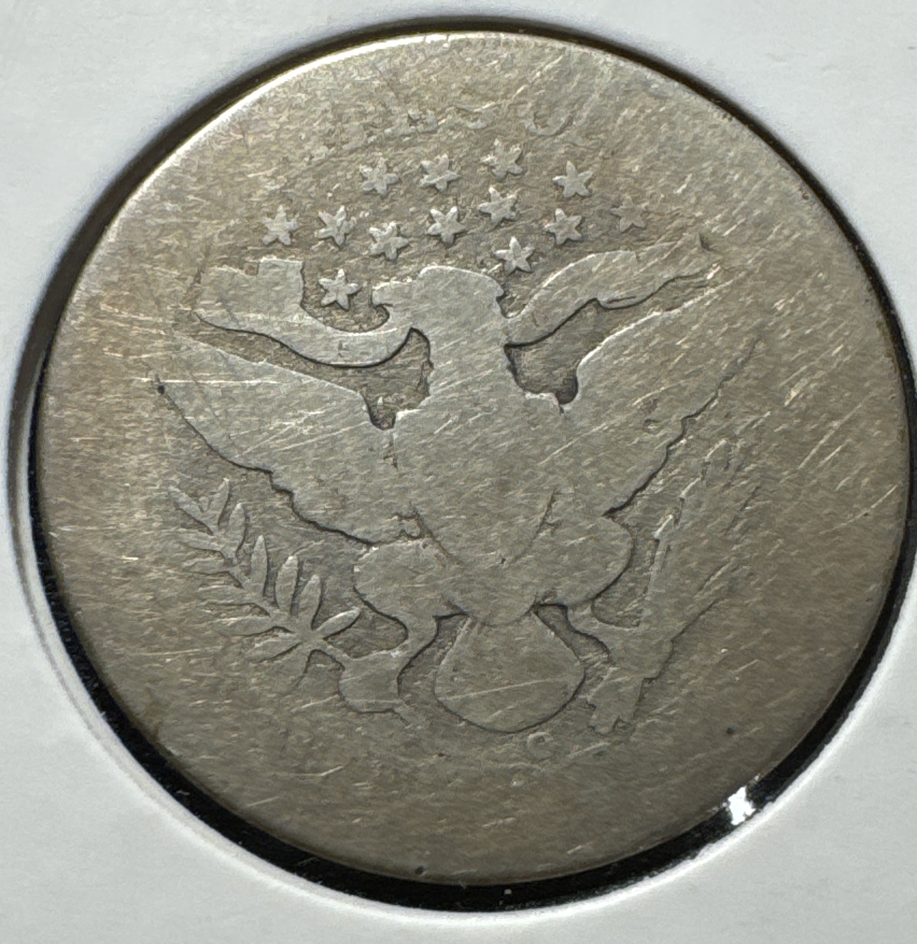 1902-O Barber Quarter Ungraded — back