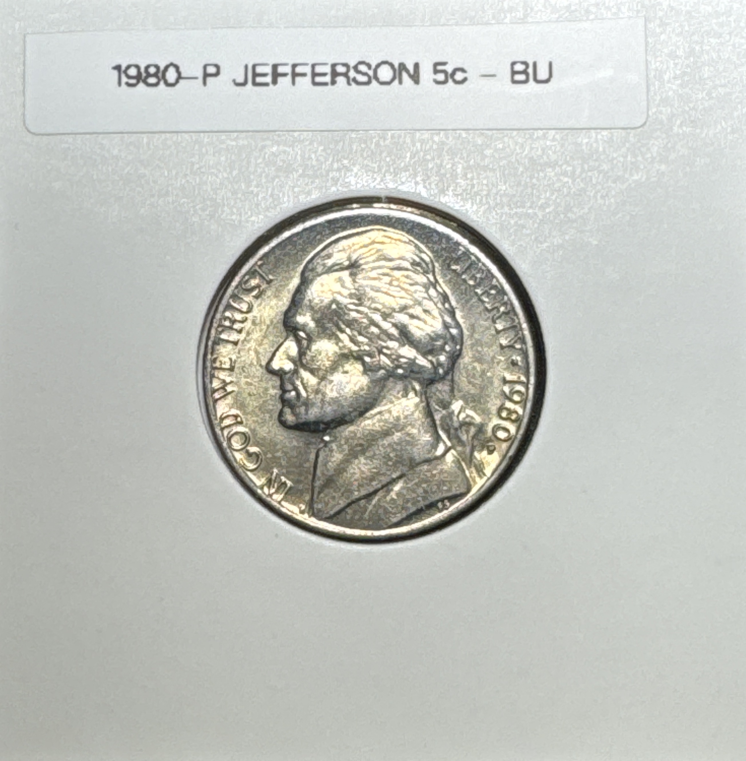 1980-P Jefferson Nickel Ungraded