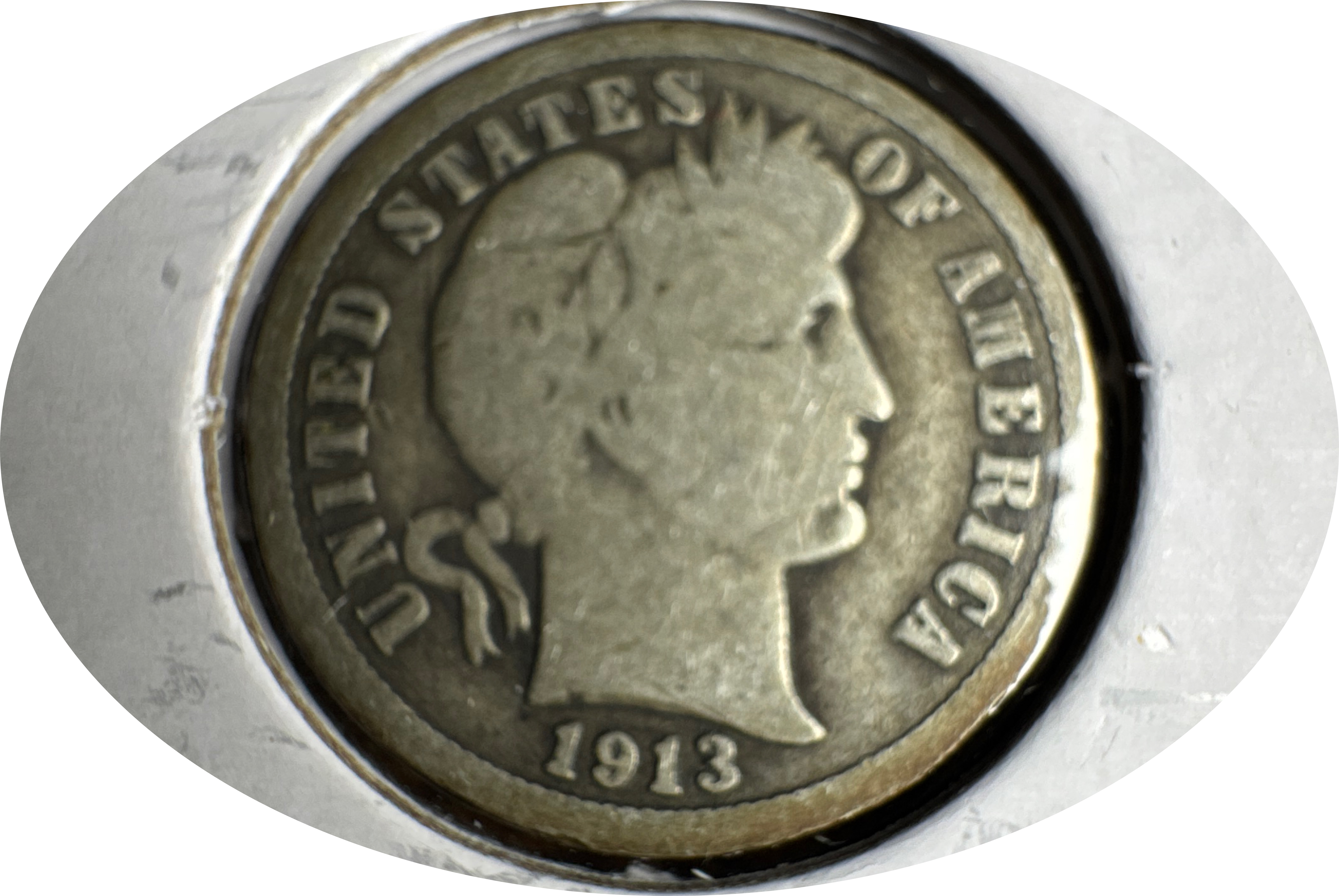 1913-P Barber Dime Ungraded
