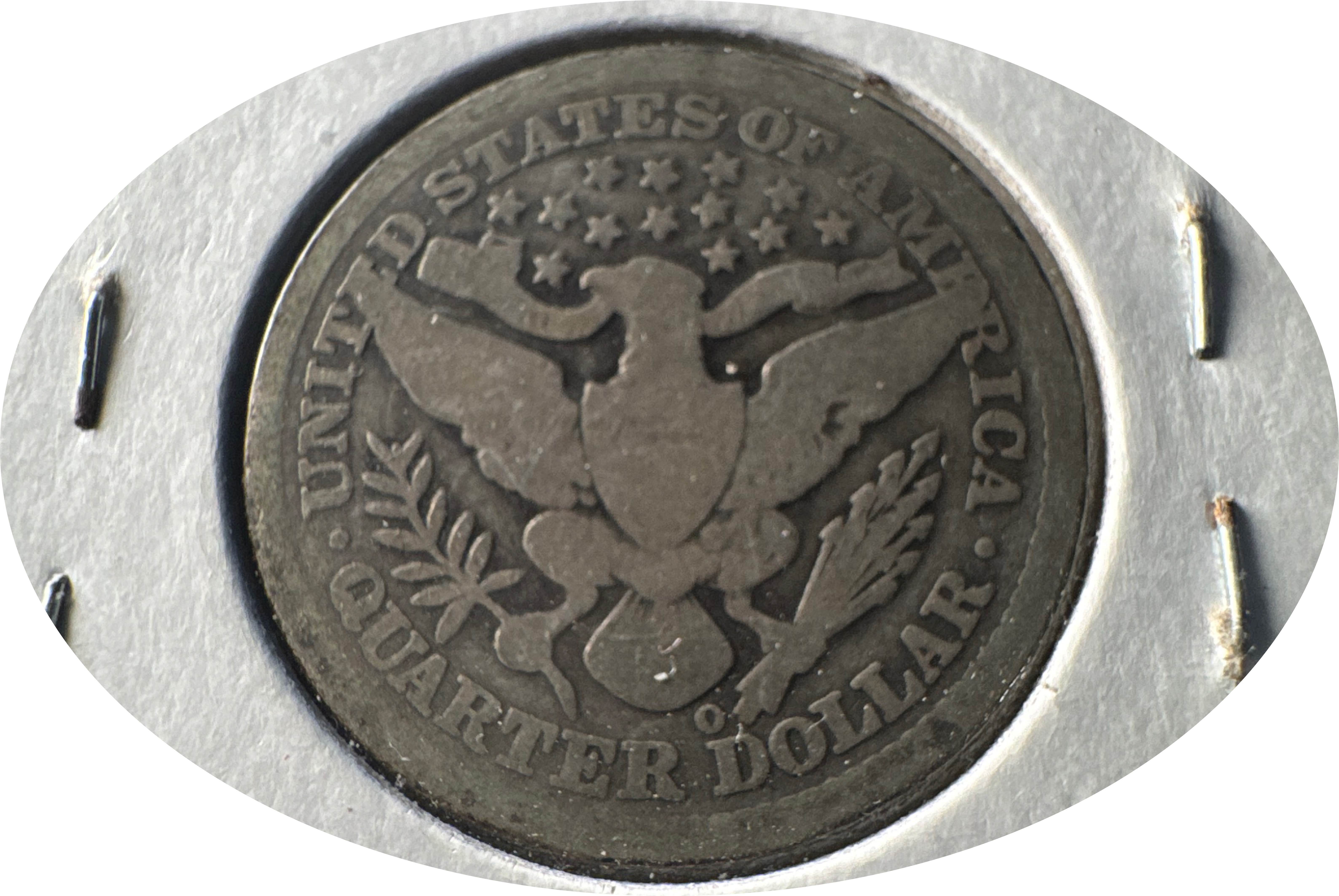 1893-O Barber Quarter Ungraded — back