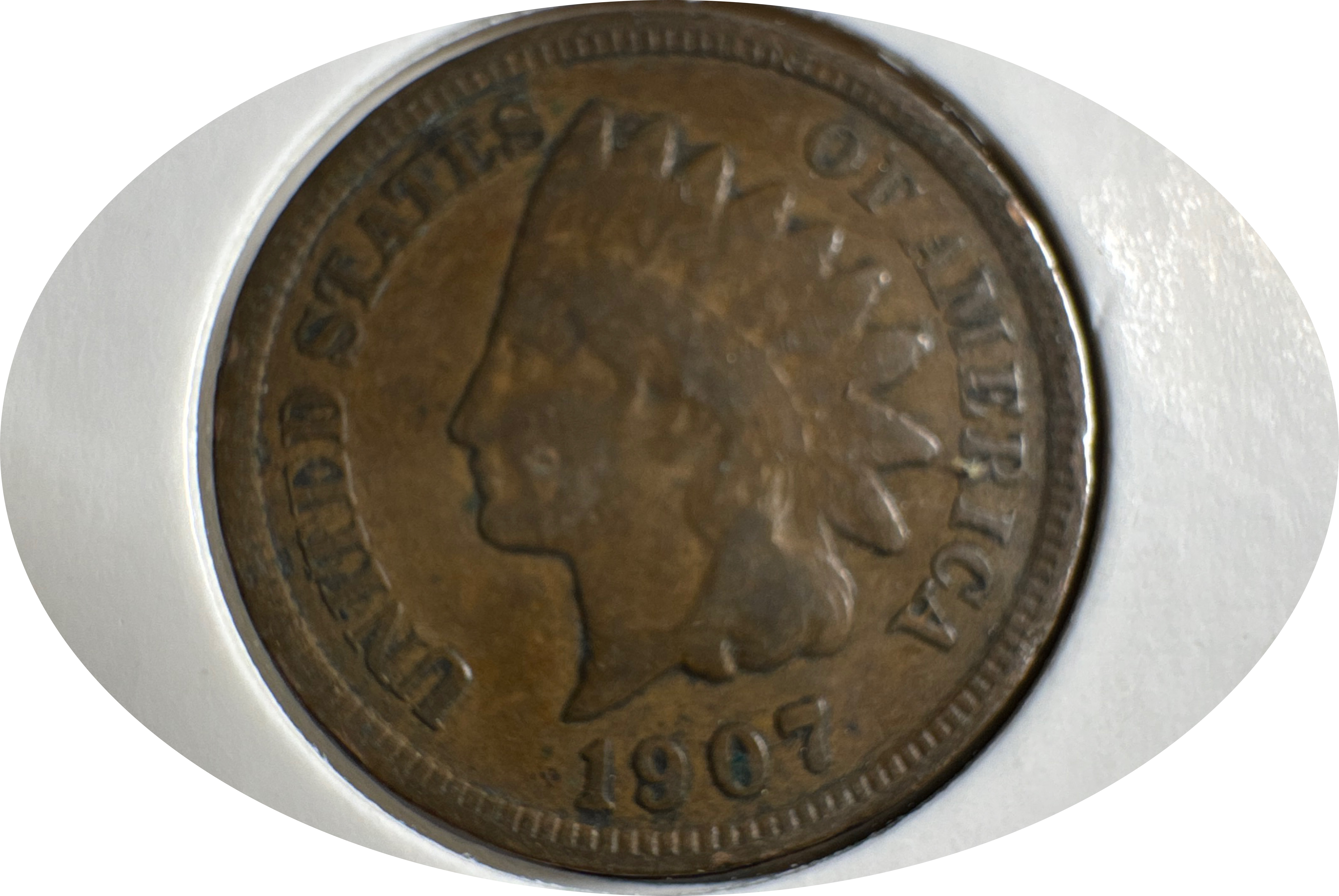 1907-P Indian Head Cent Ungraded