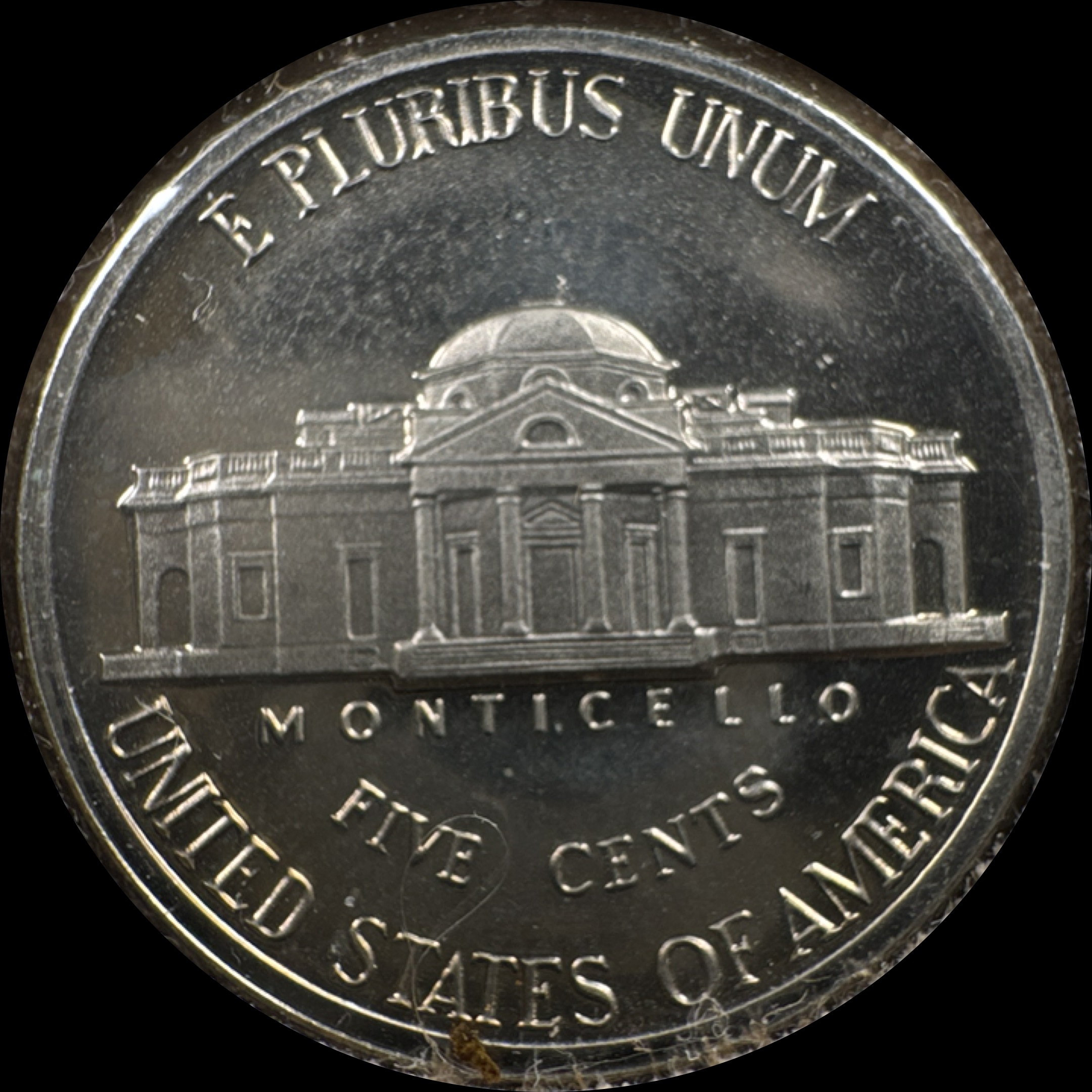1984-S Jefferson Nickel Ungraded — back