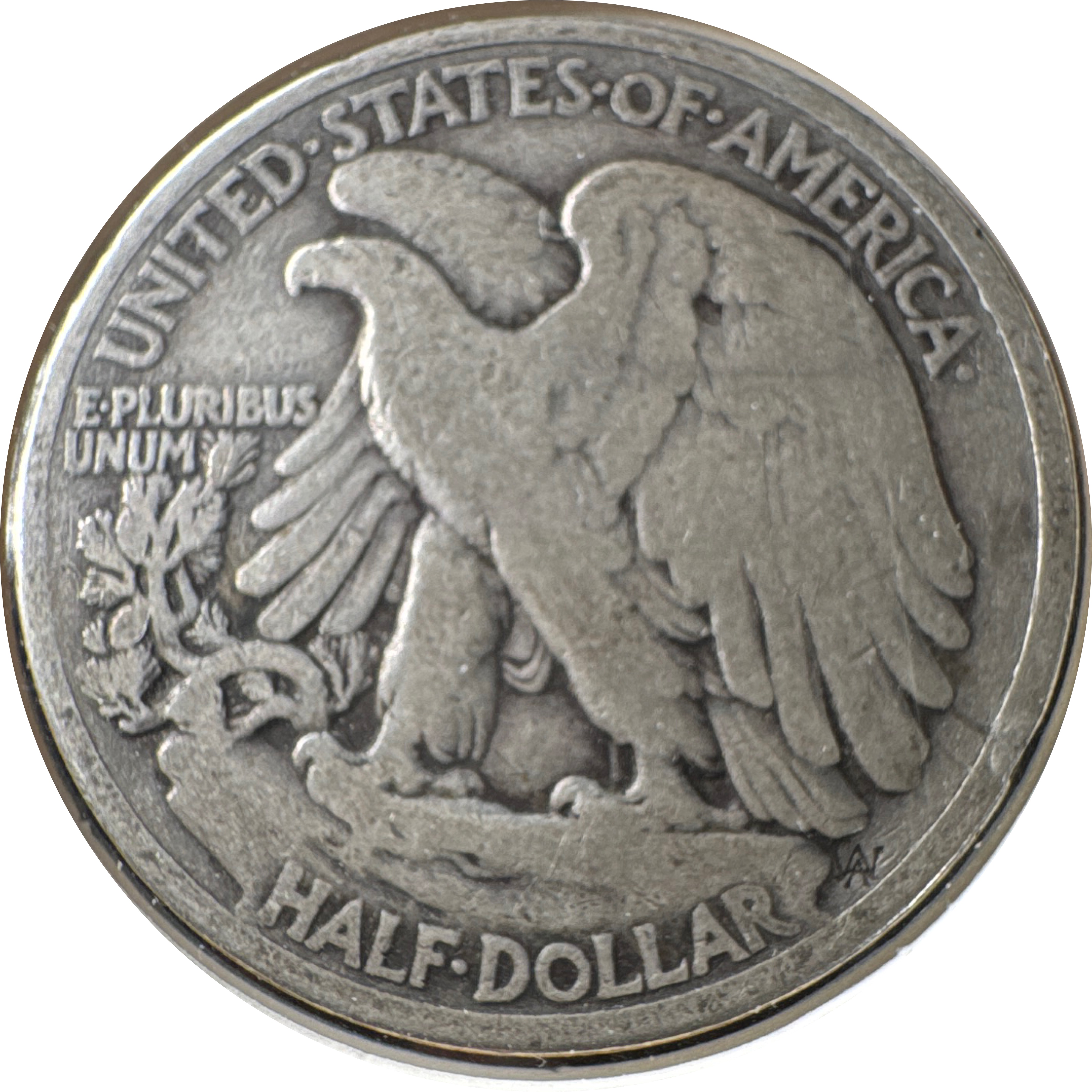 1920-P Walking Liberty Half Dollar Ungraded — back