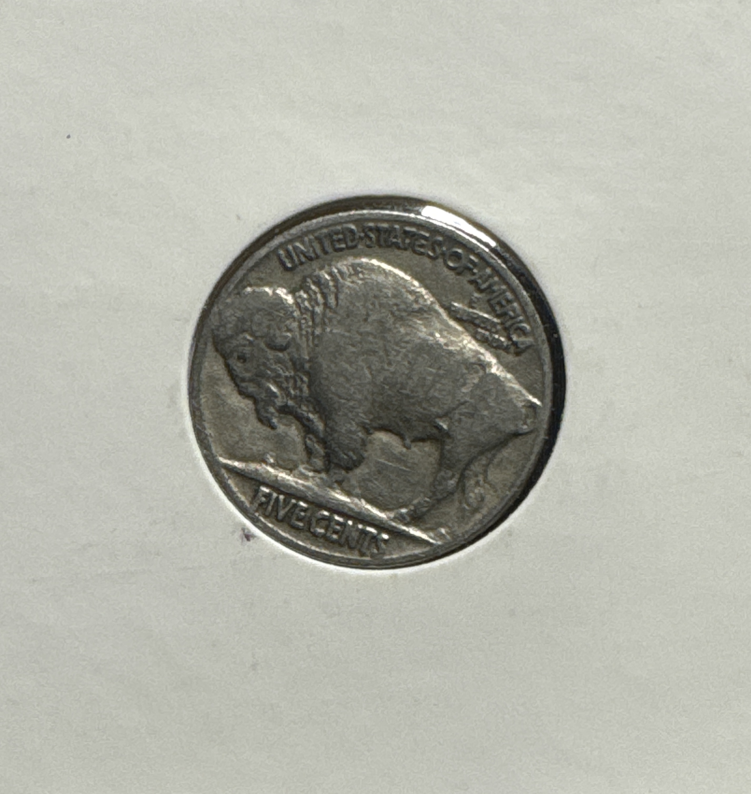 1935 Buffalo Nickel Ungraded — back