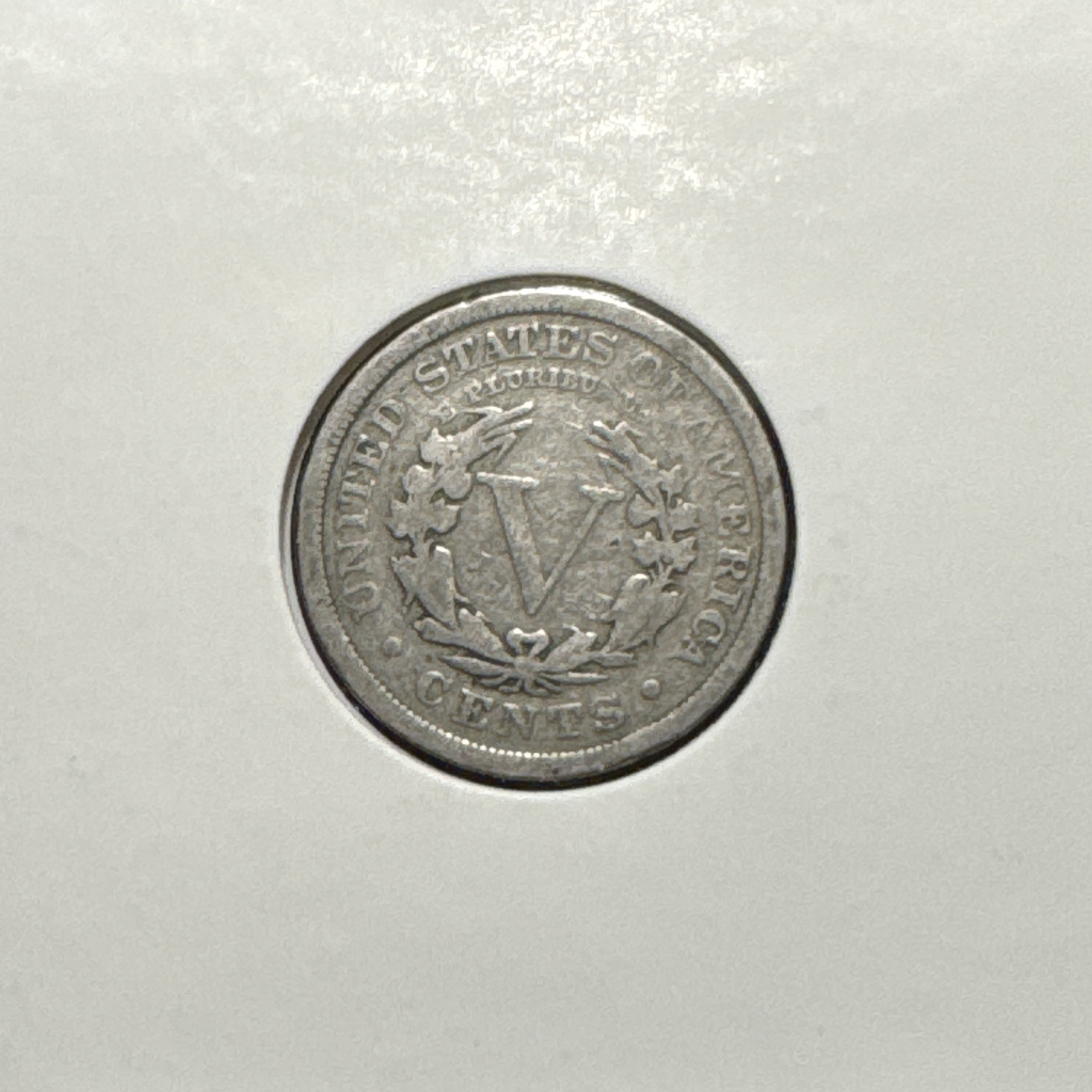 1909-P Liberty V Nickel Ungraded — back