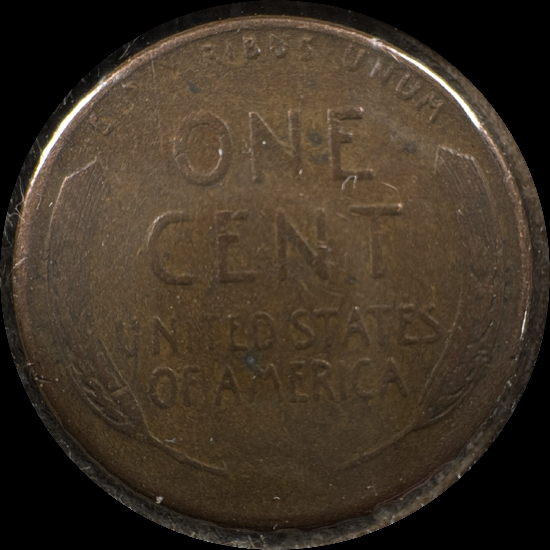 1958-D Lincoln Cent Ungraded — back