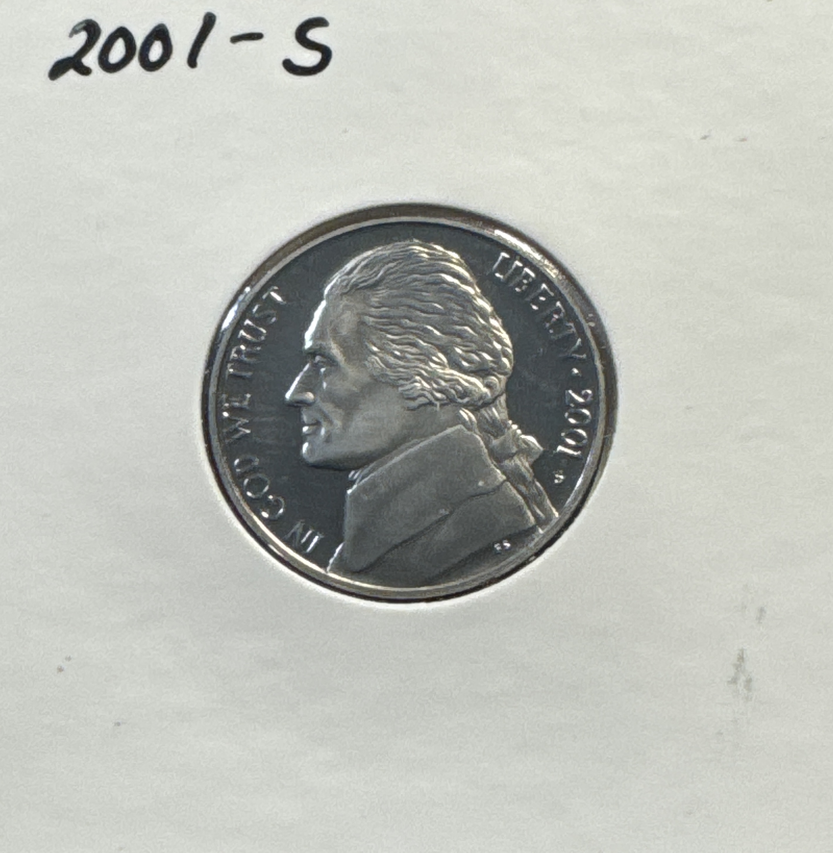 2001-S Jefferson Nickel Ungraded