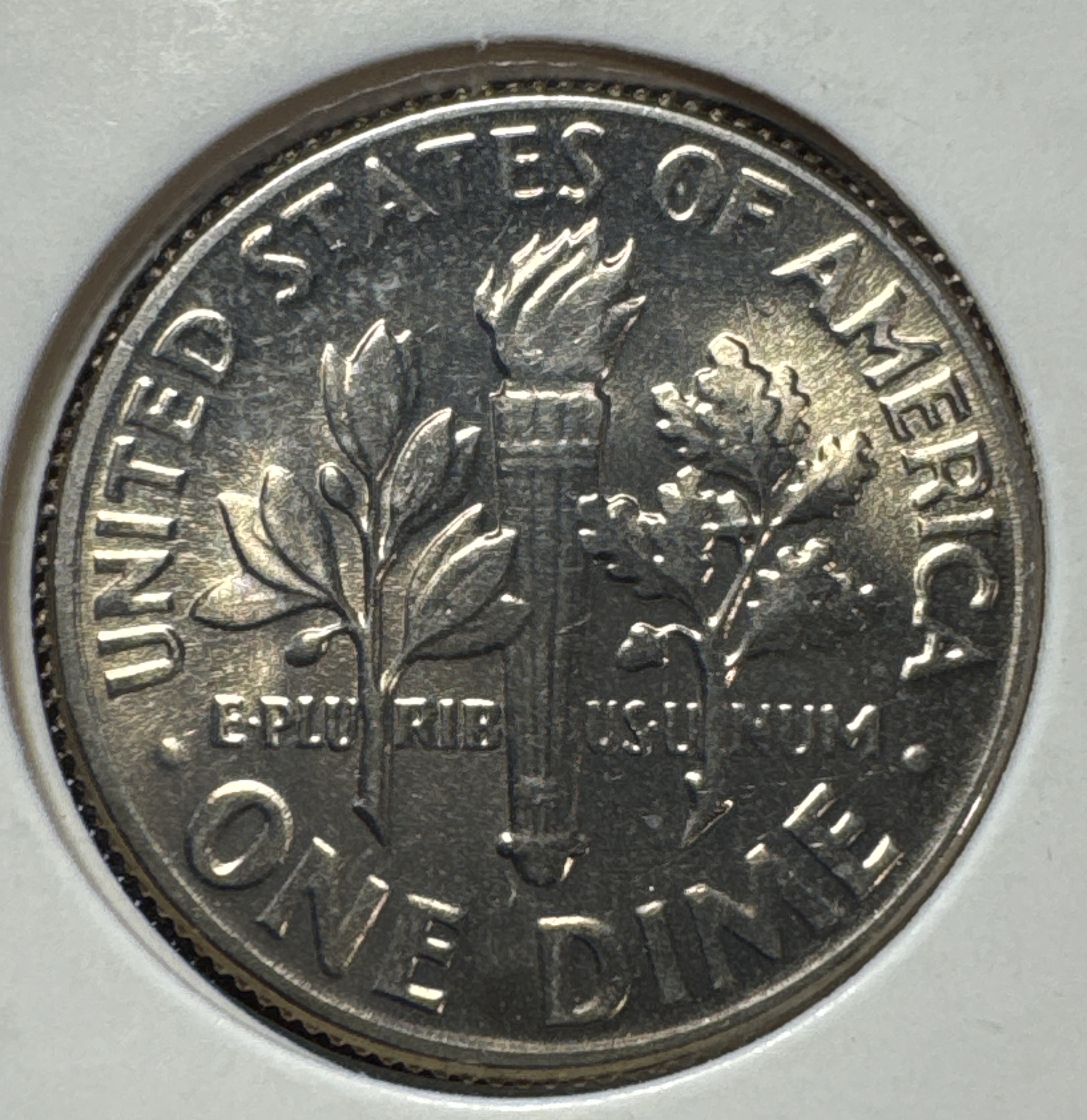 1975-D Roosevelt Dime Ungraded — back