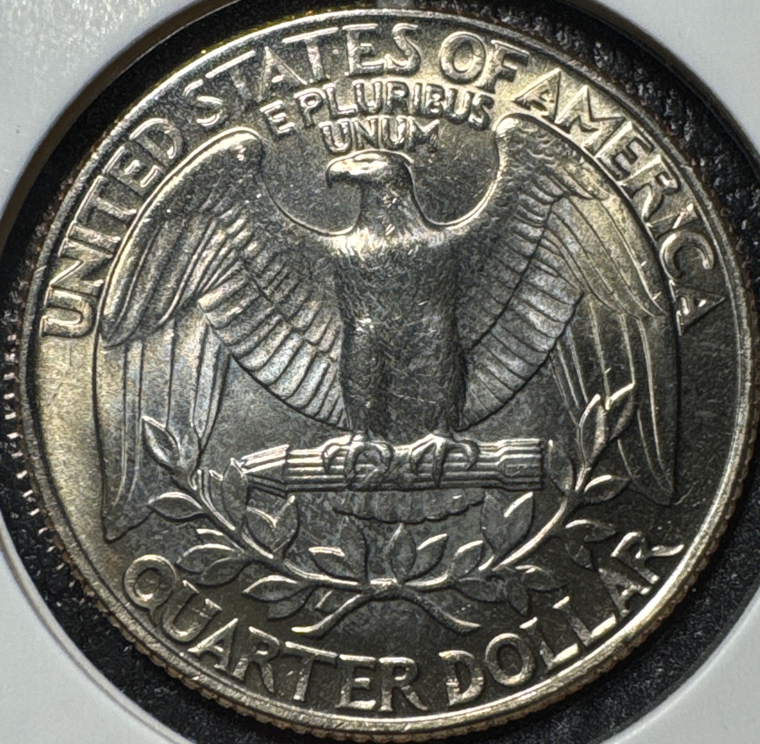 1987-D Washington Quarter Ungraded — back