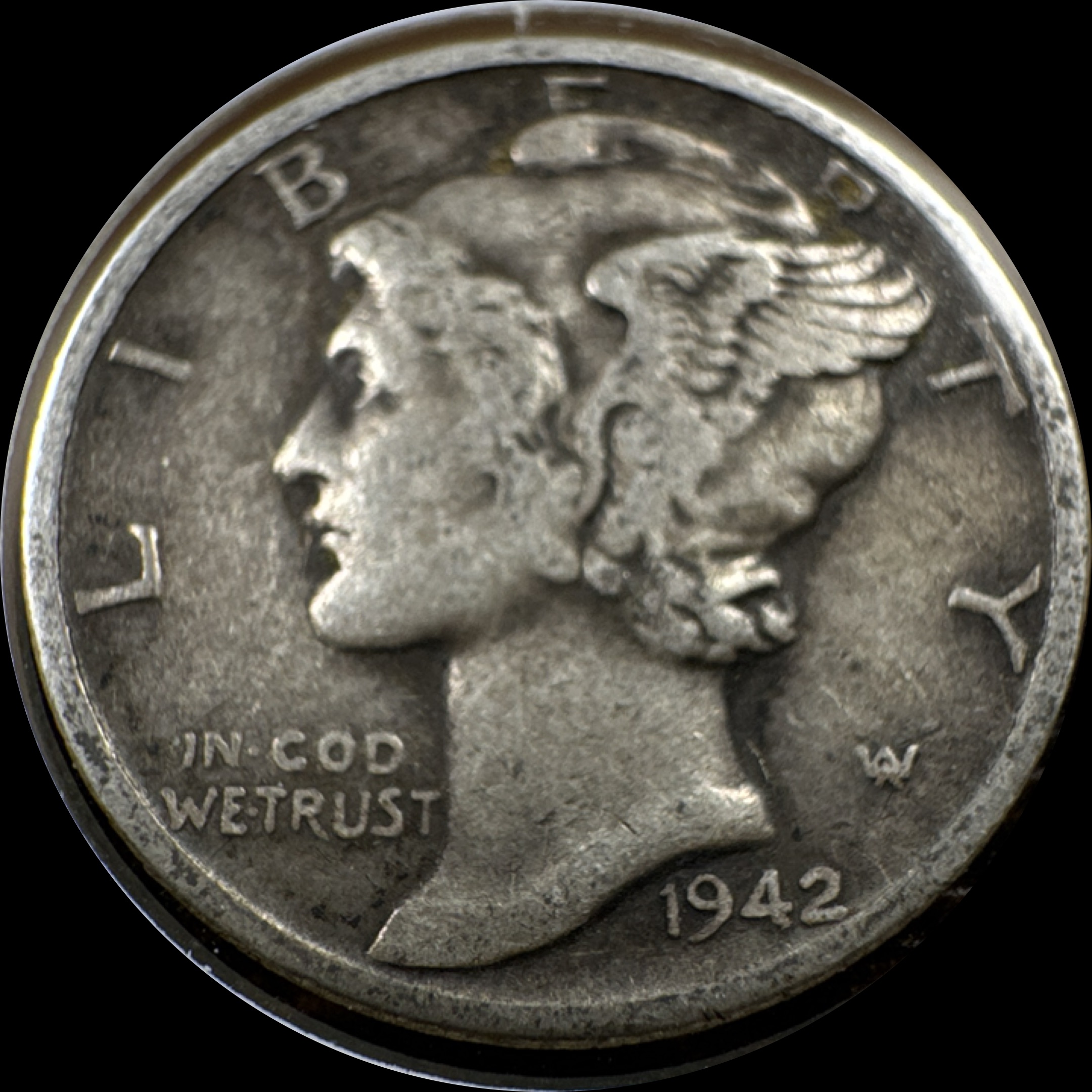 1942-P Mercury Dime Ungraded