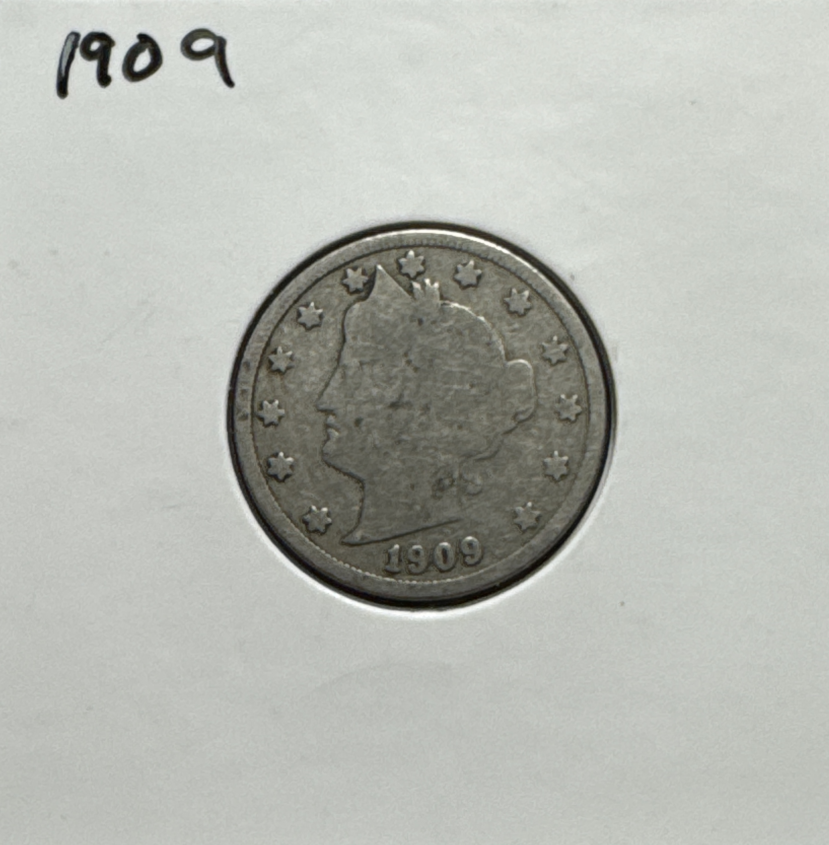 1909-P Liberty V Nickel Ungraded