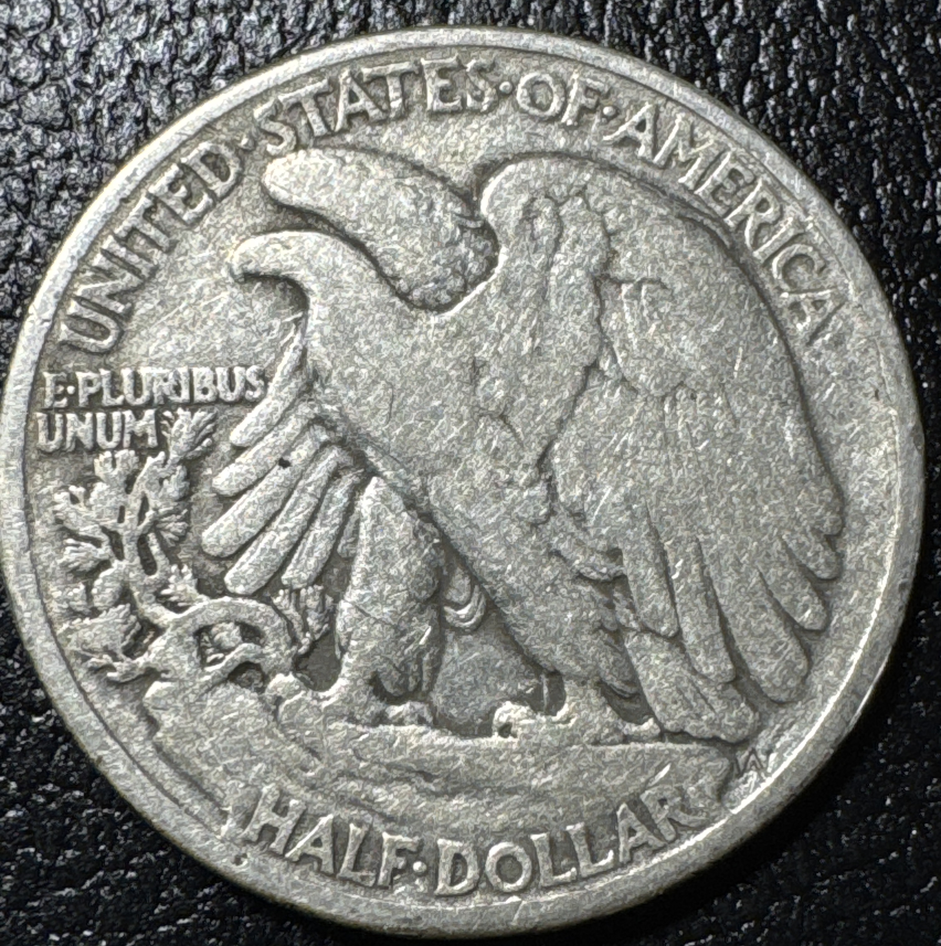 1937-P Walking Liberty Half Dollar Ungraded — back