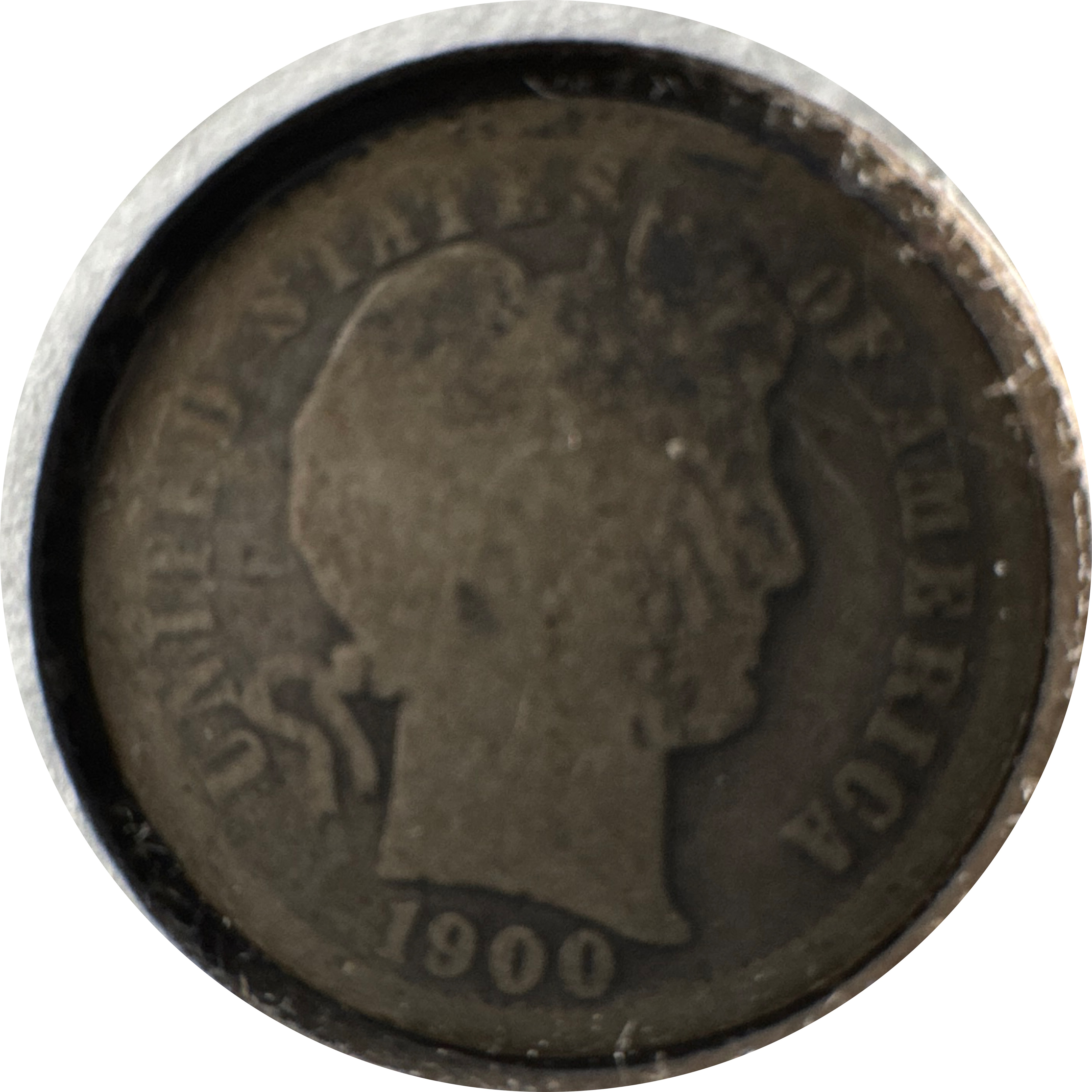 1900-S Barber Dime Ungraded