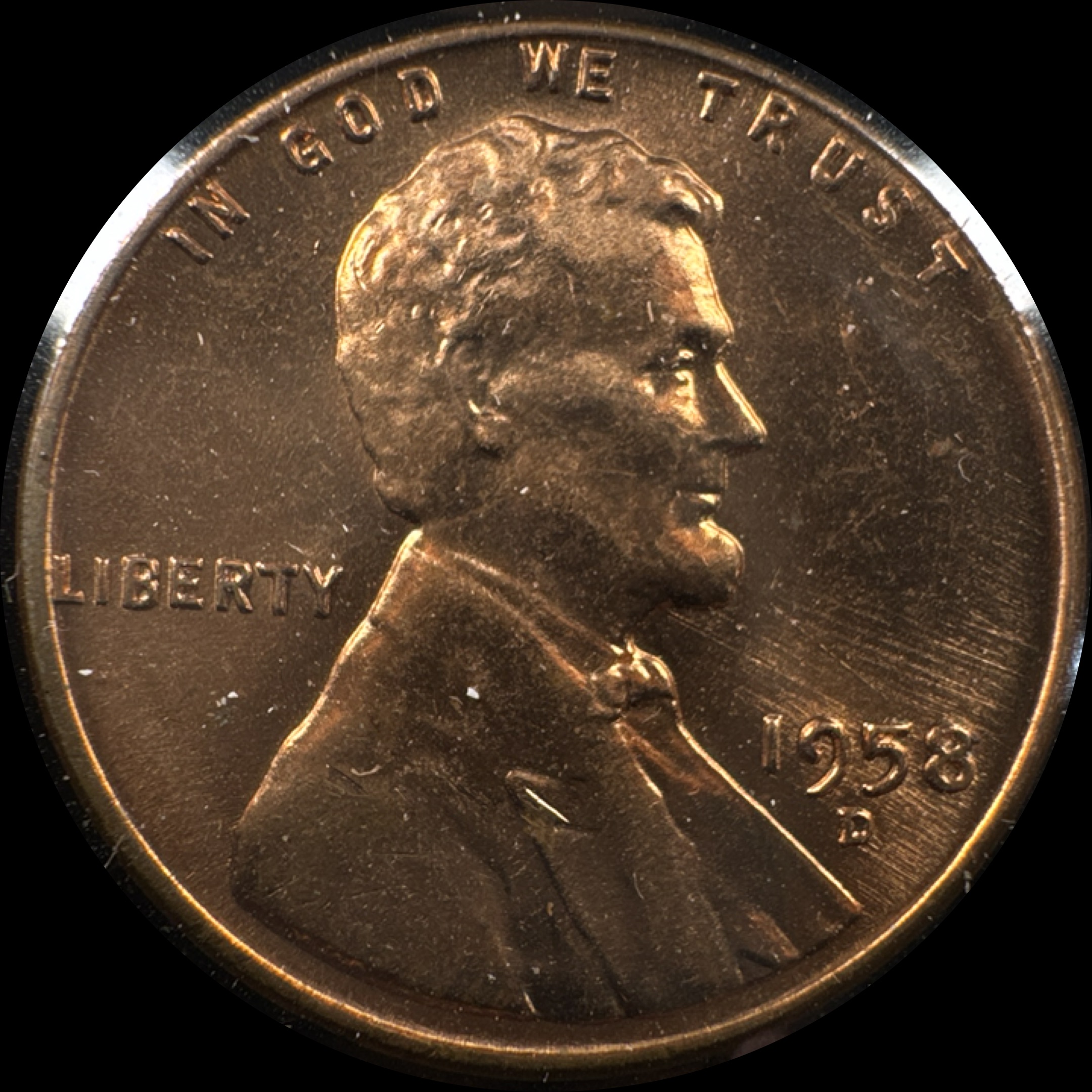 1958-D Lincoln Cent Ungraded