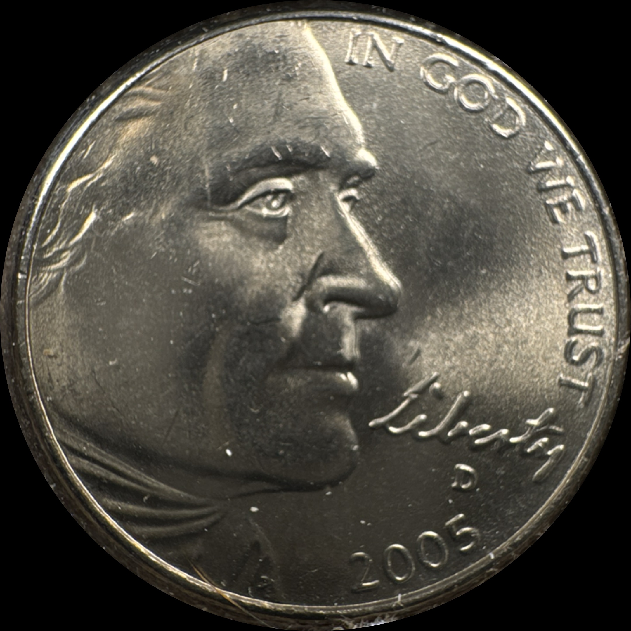 2005-D Jefferson Nickel Ungraded