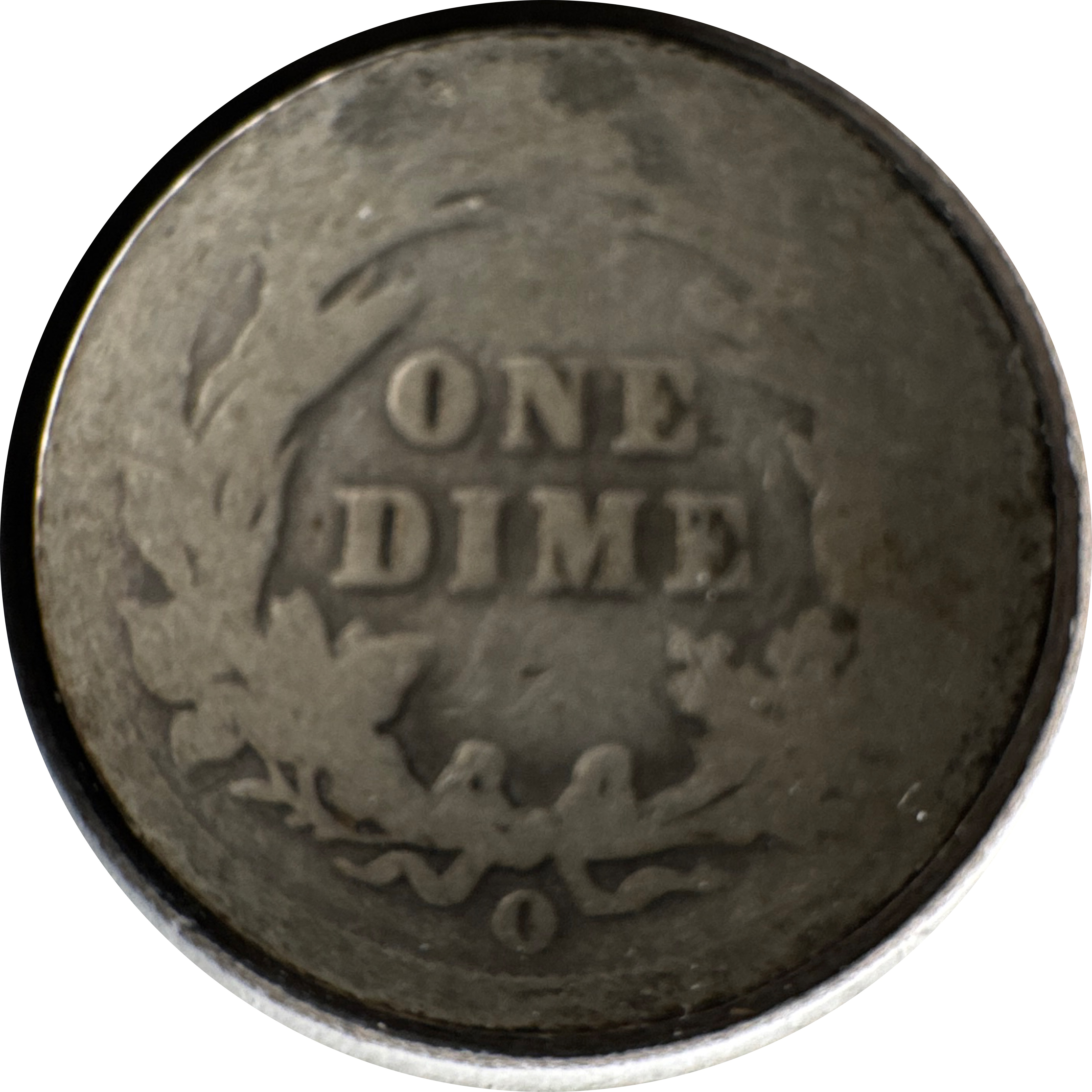 1897-O Barber Dime Ungraded — back