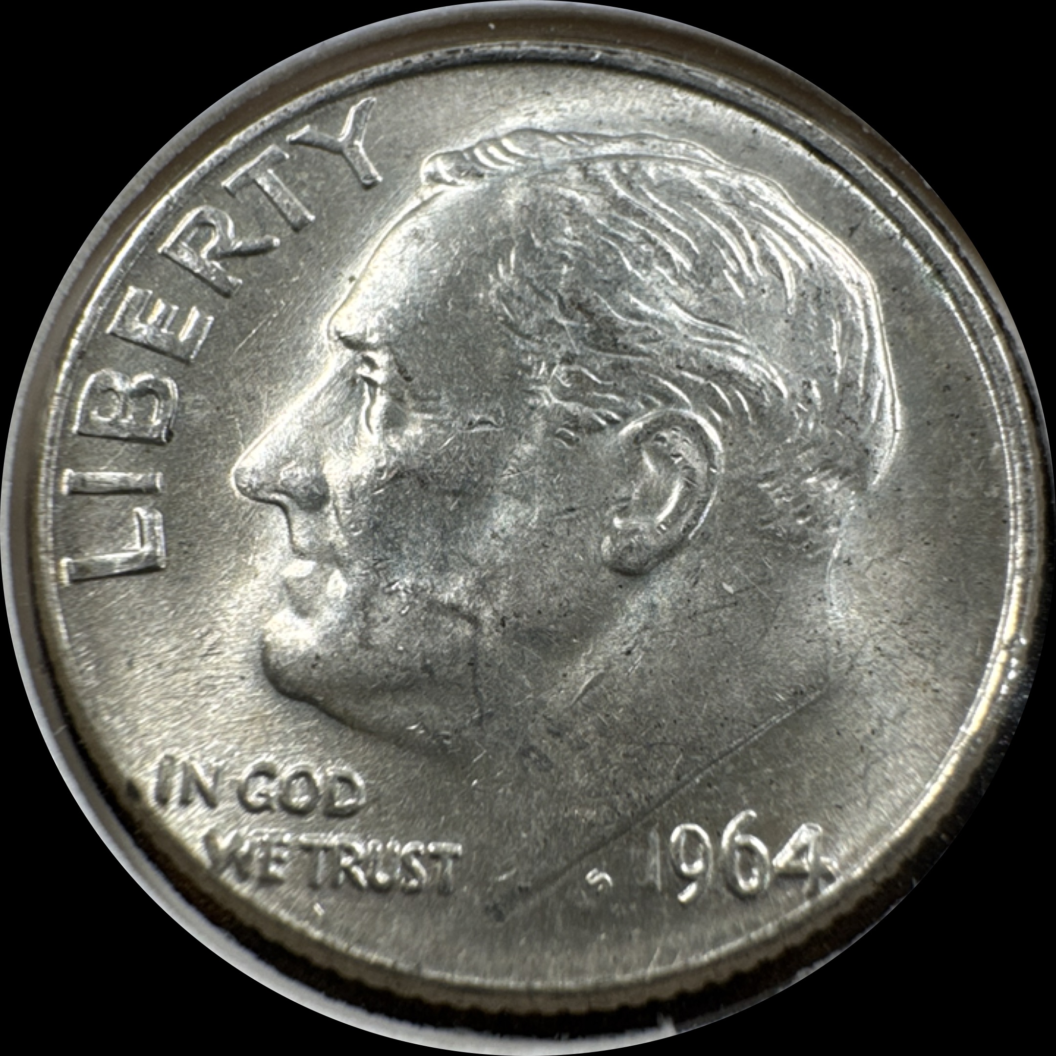 1964-D Roosevelt Dime Ungraded