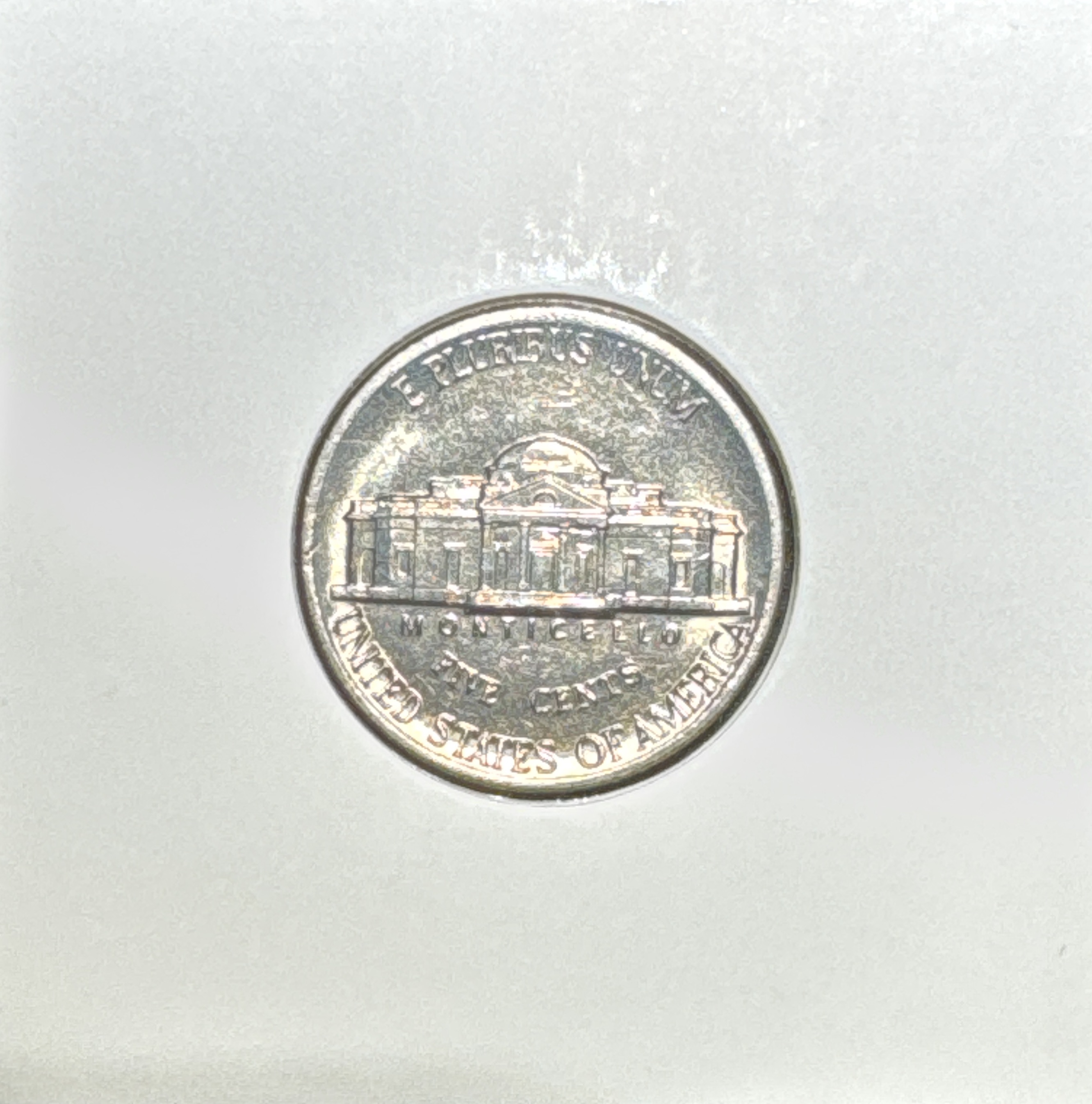 1985-P Jefferson Nickel Ungraded — back