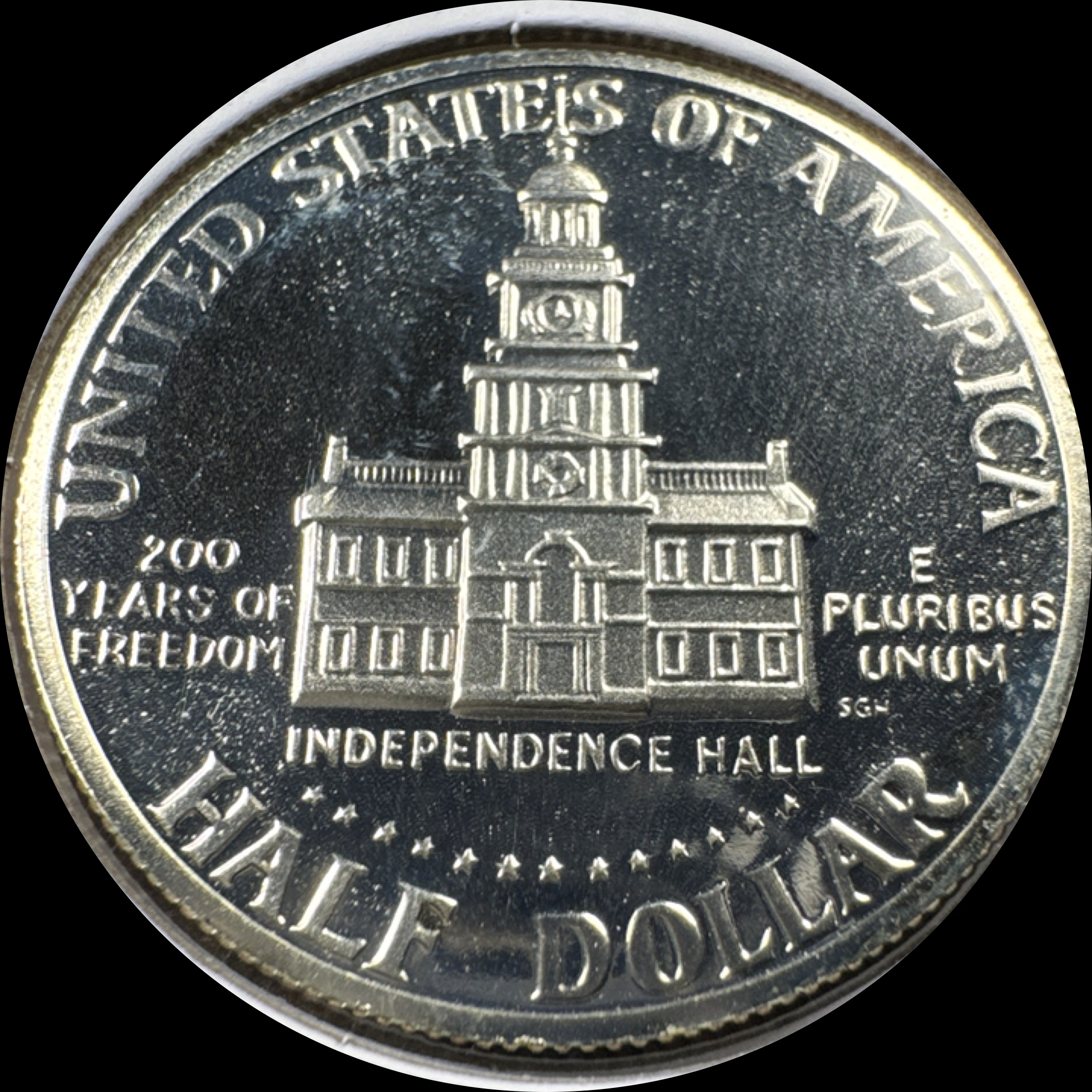 1976-S Kennedy Half Dollar Ungraded — back