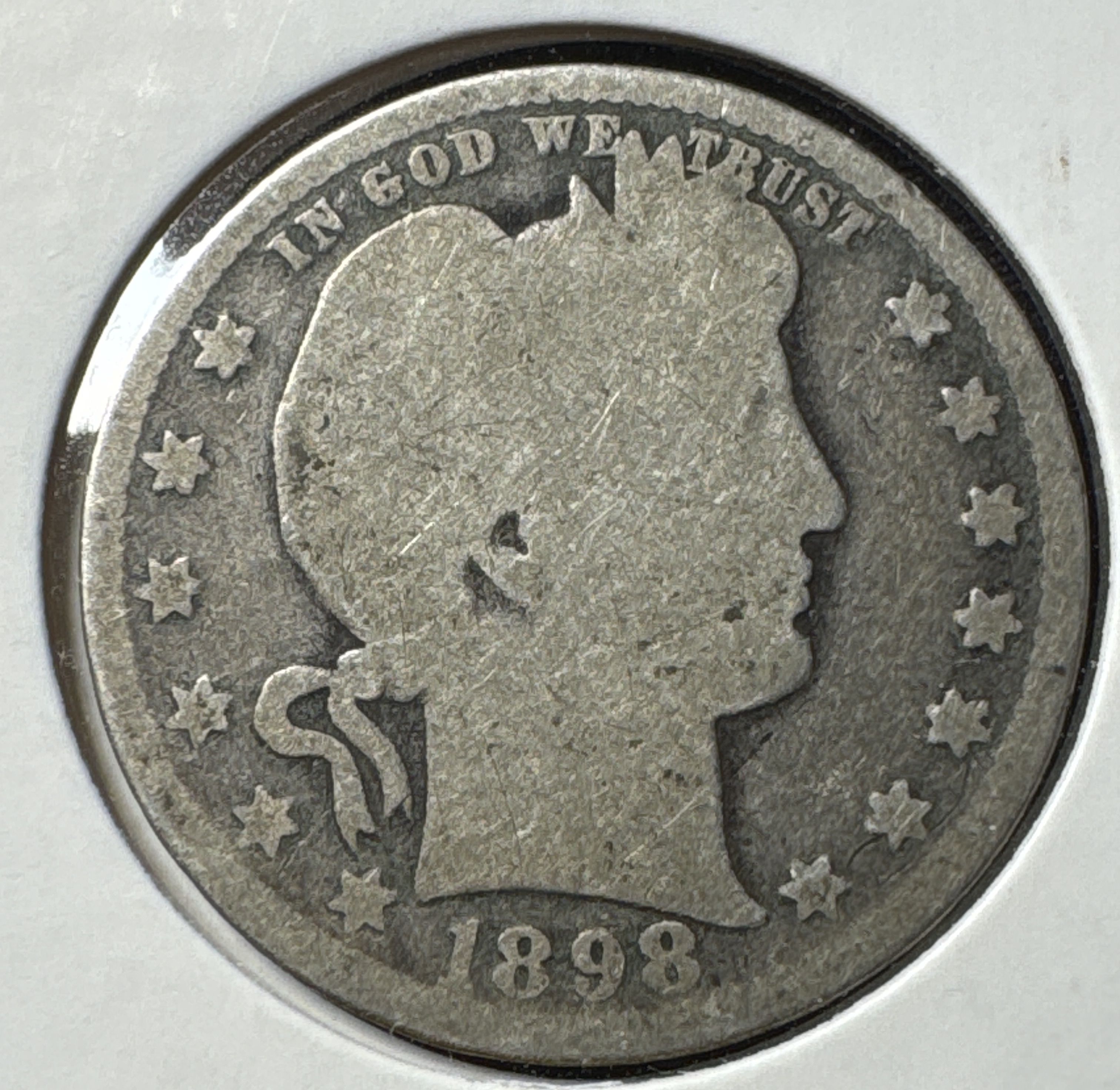 1898-P Barber Quarter Ungraded