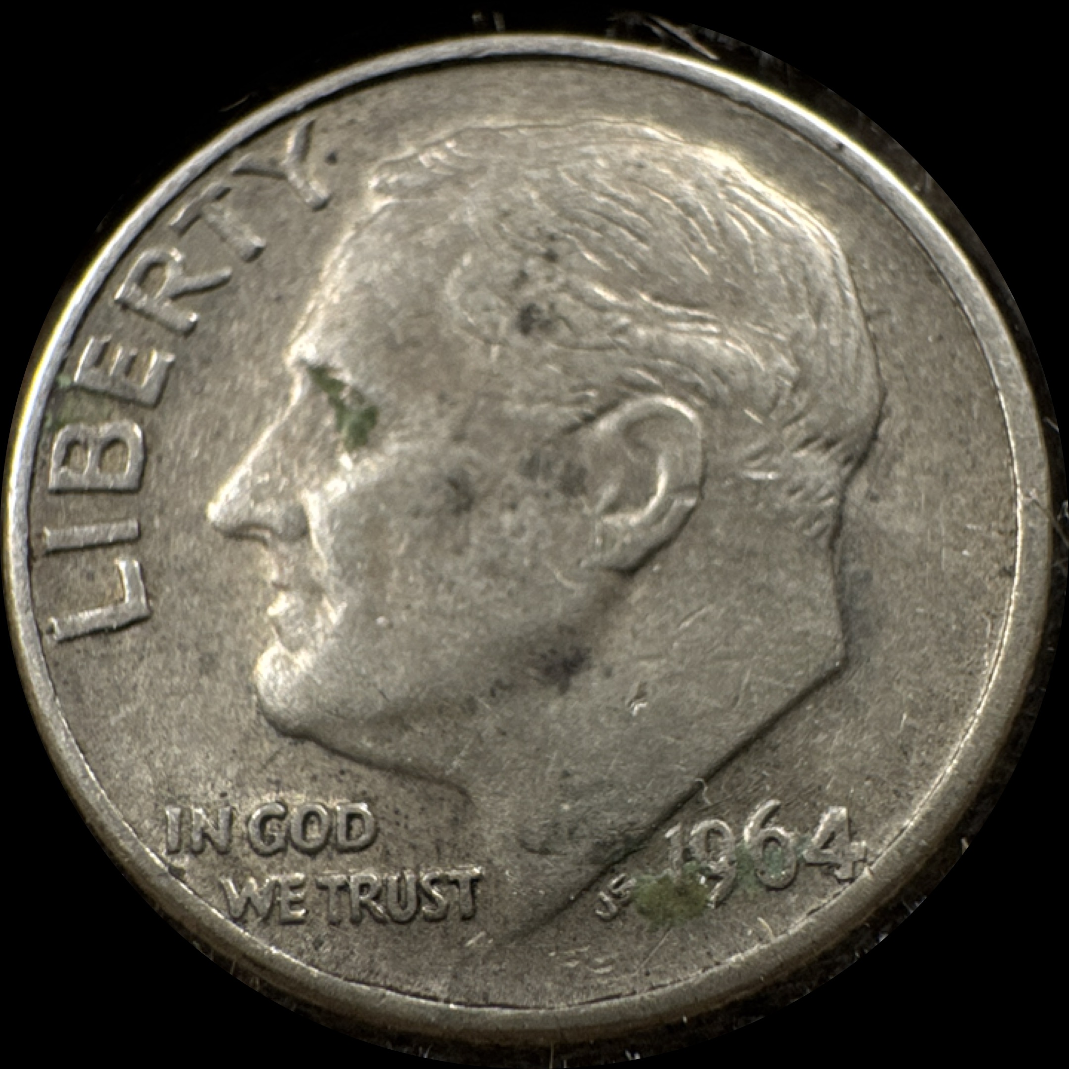 1964-D Roosevelt Dime Ungraded