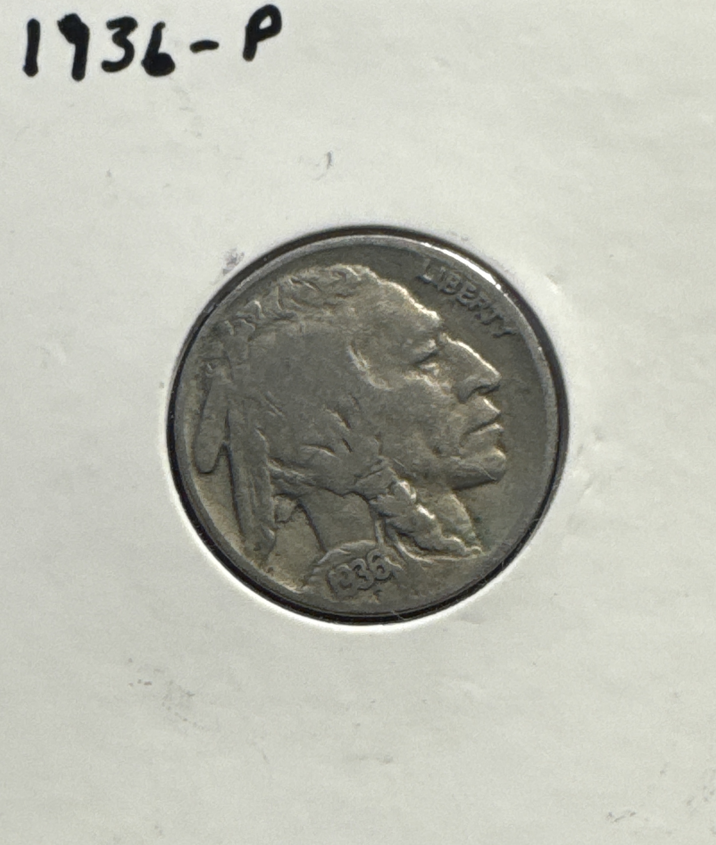1936 Buffalo Nickel Ungraded