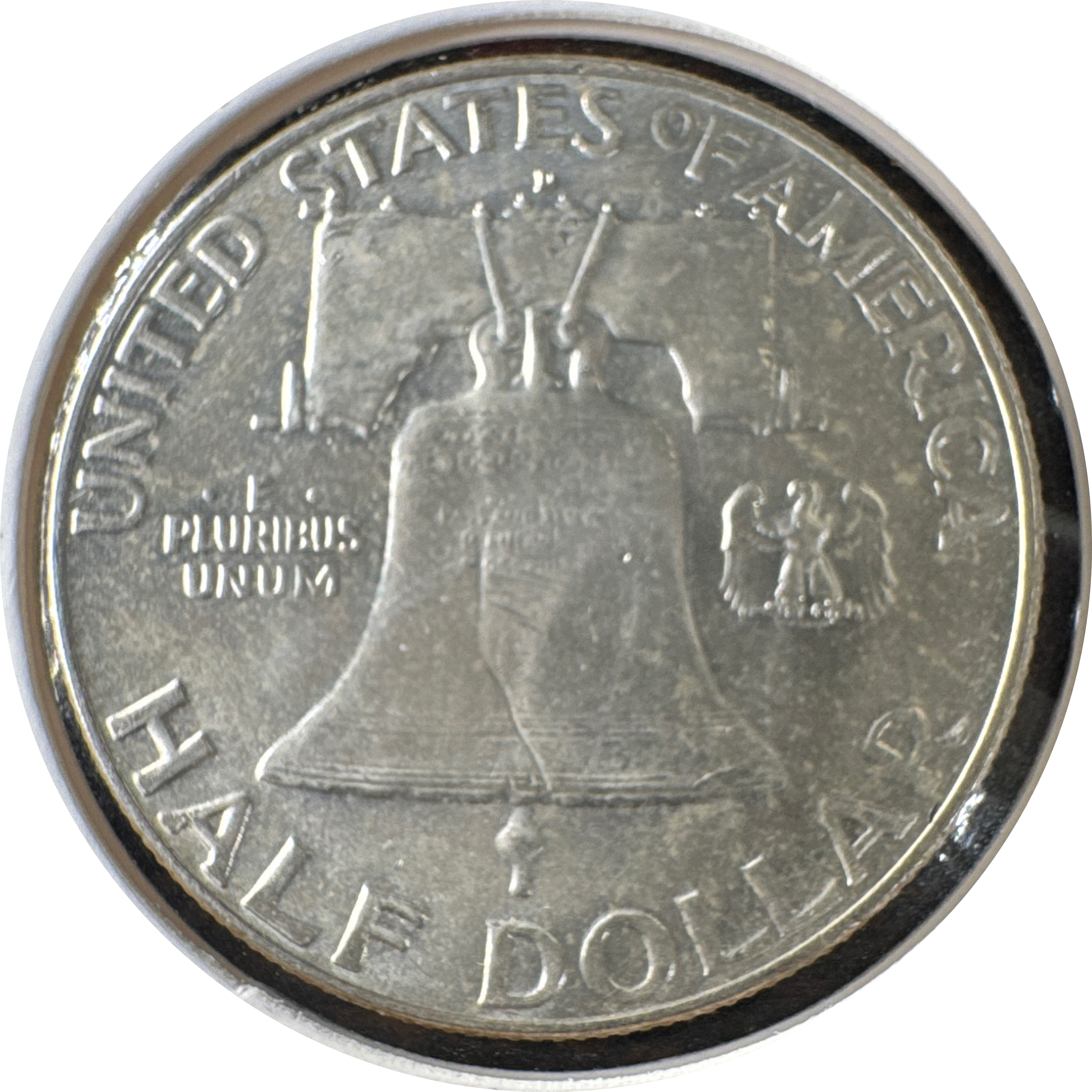 1957-D Franklin Half Dollar Ungraded — back