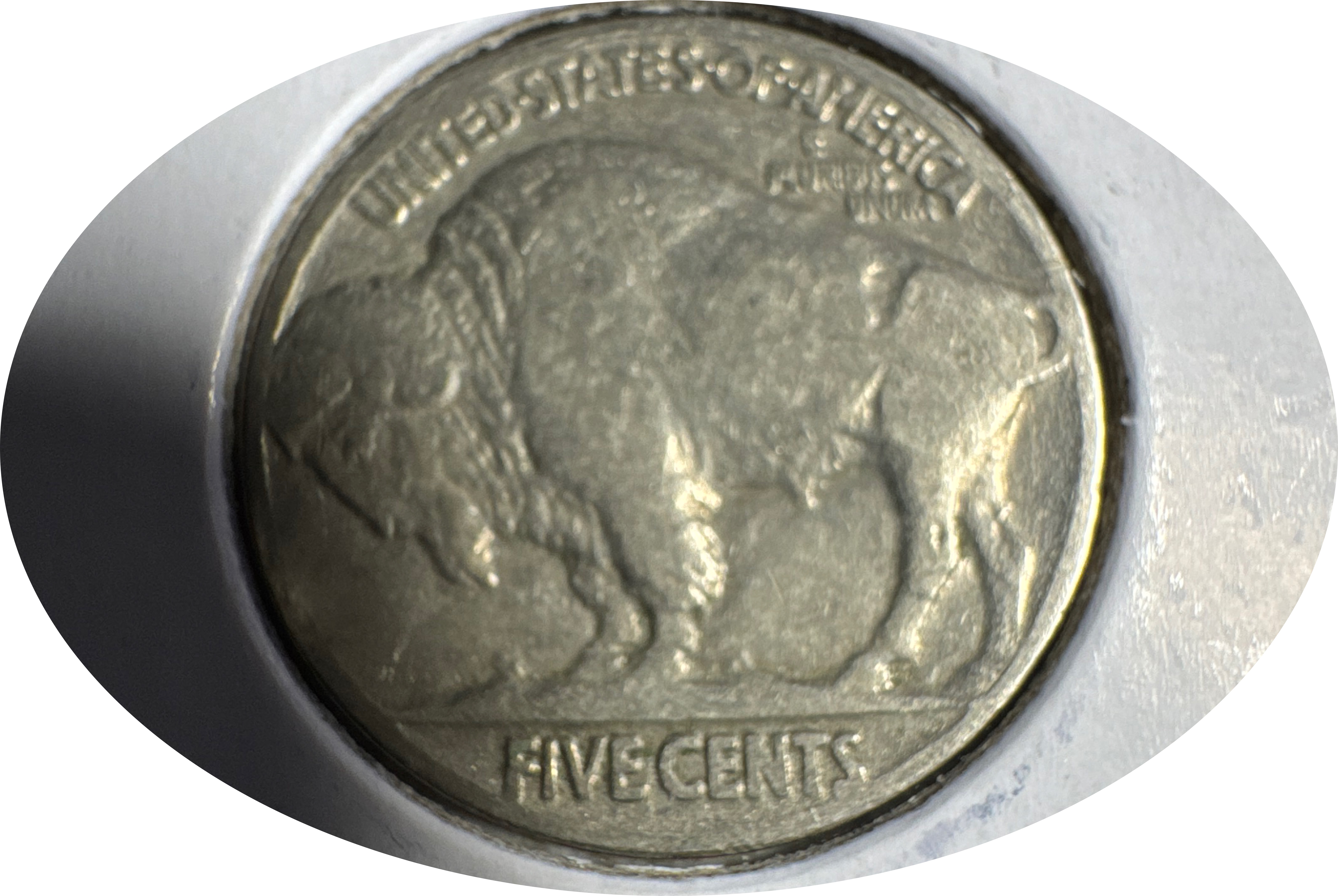 1936-P Buffalo Nickel Ungraded — back