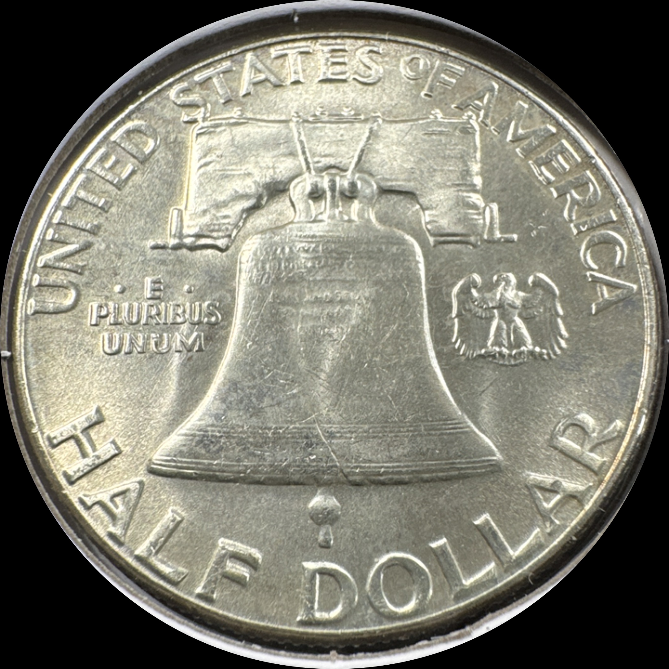 1961-P Franklin Half Dollar Ungraded — back