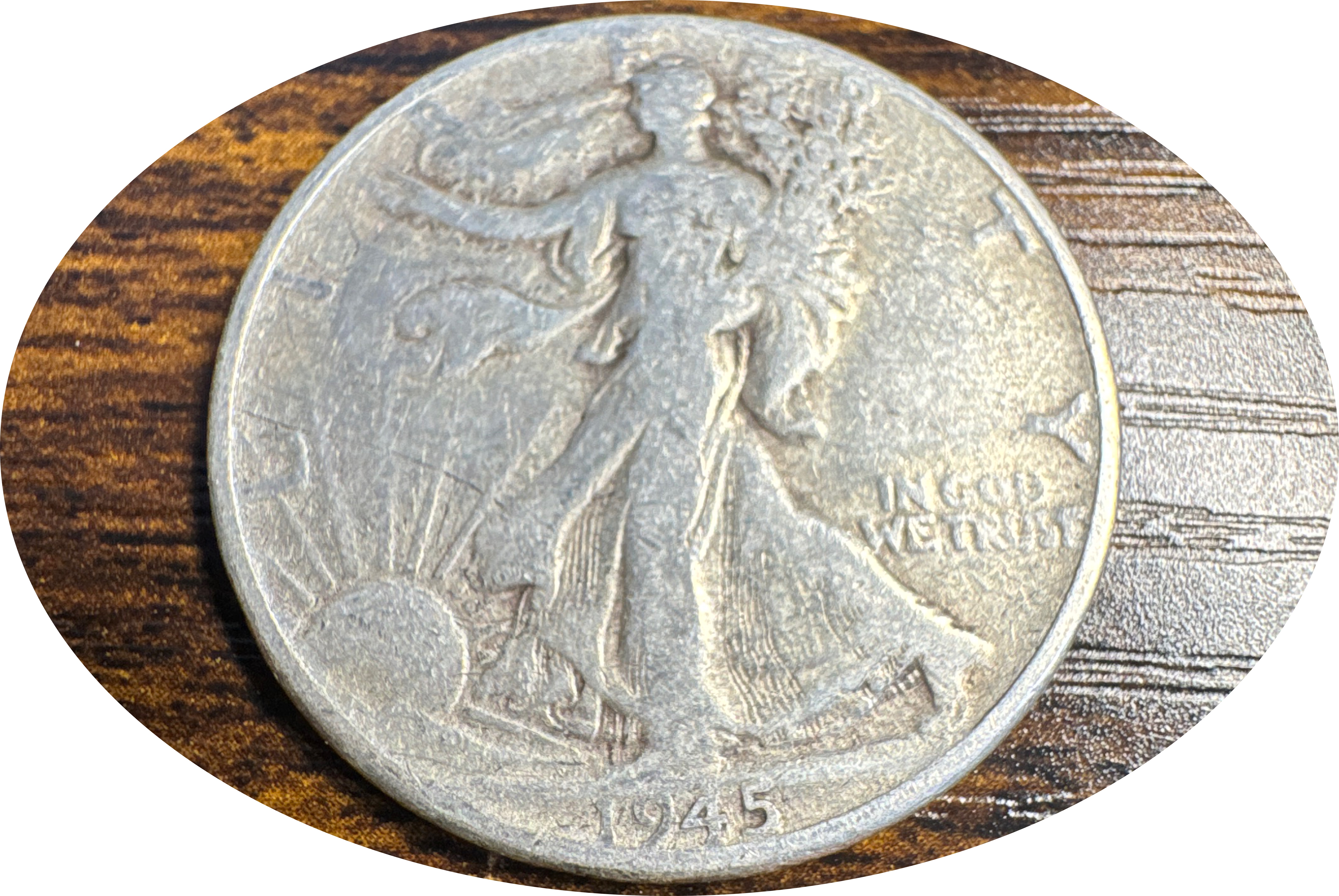 1945-P Walking Liberty Half Dollar Ungraded