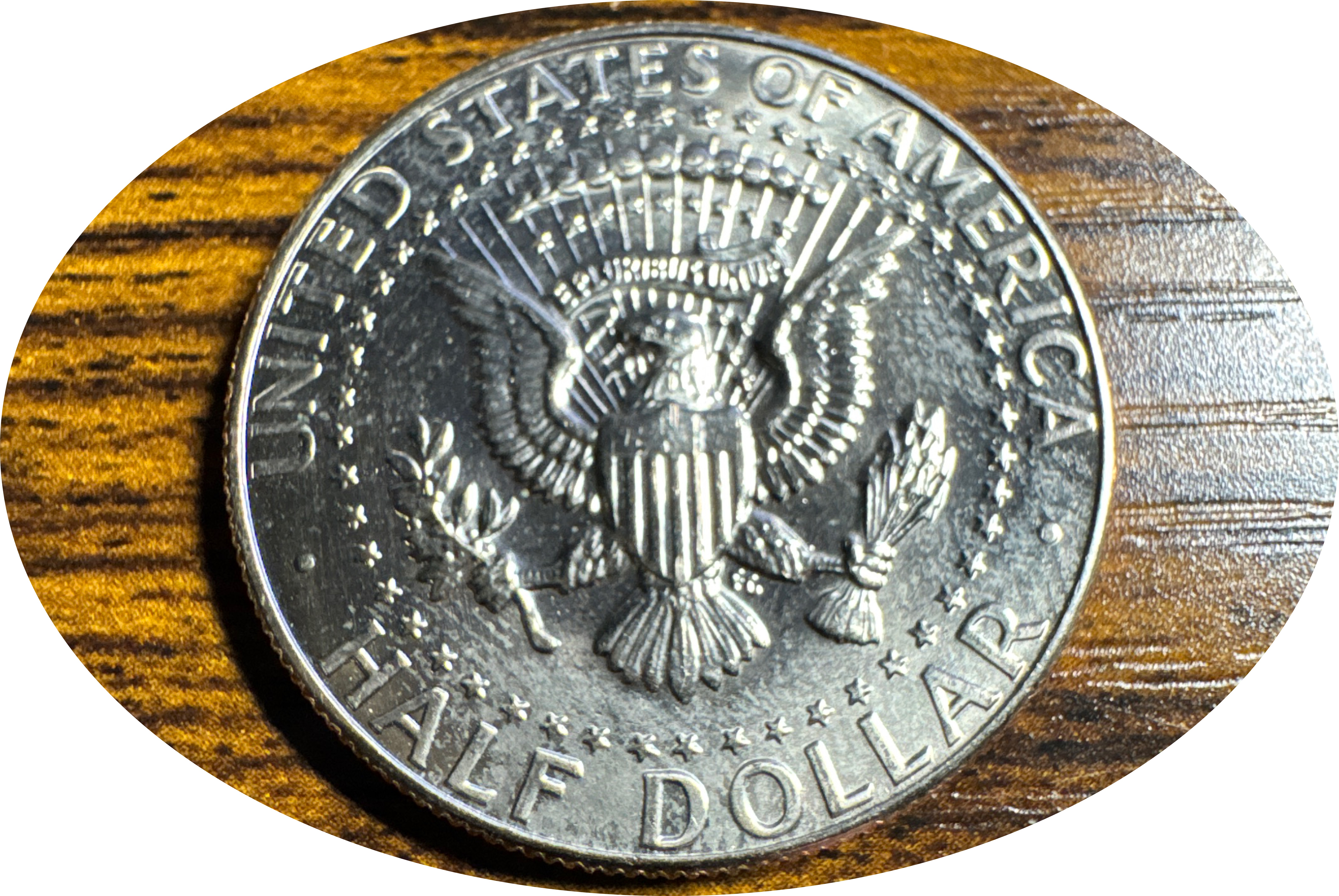 1987-D Kennedy Half Dollar Ungraded — back