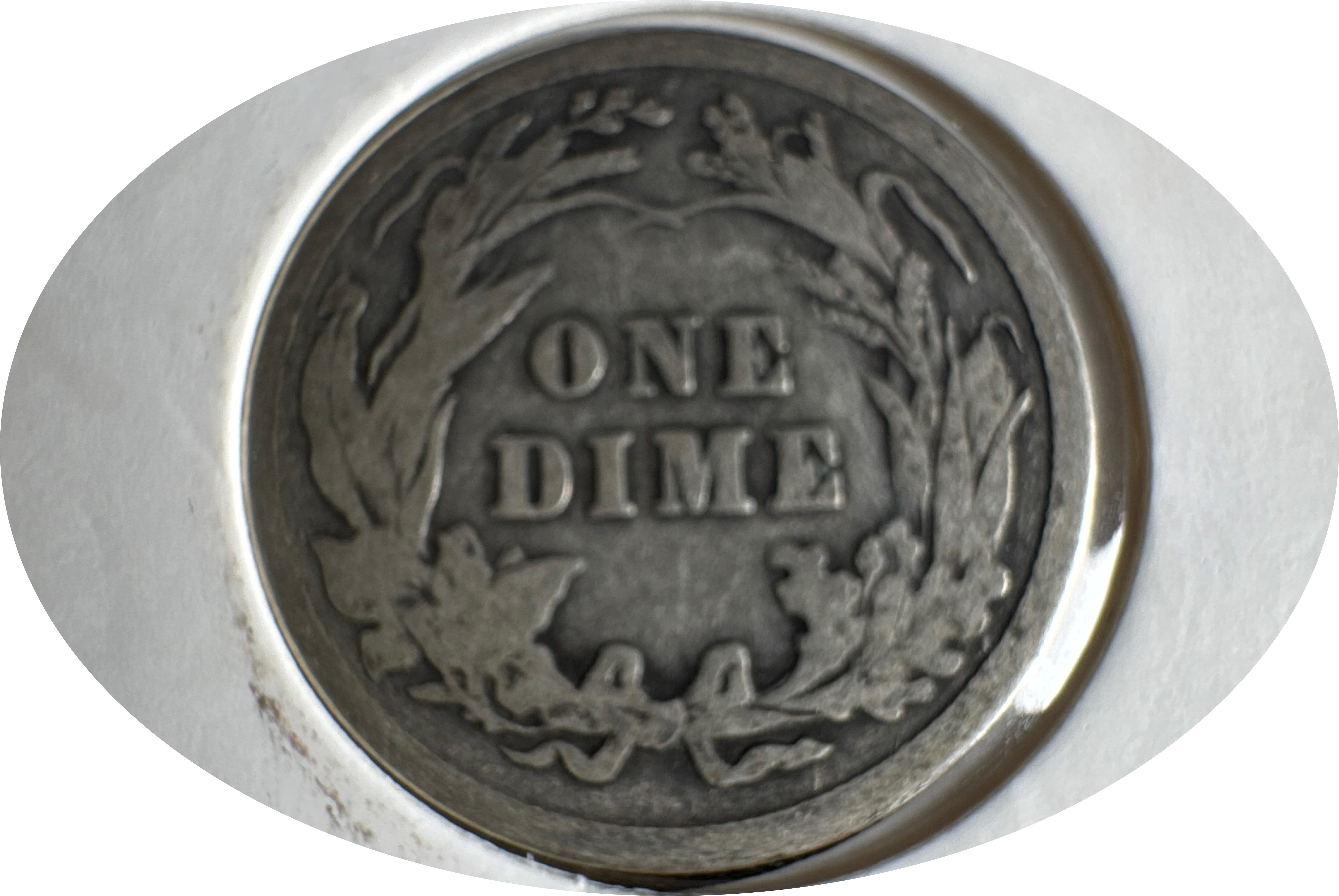 1914-P Barber Dime Ungraded — back