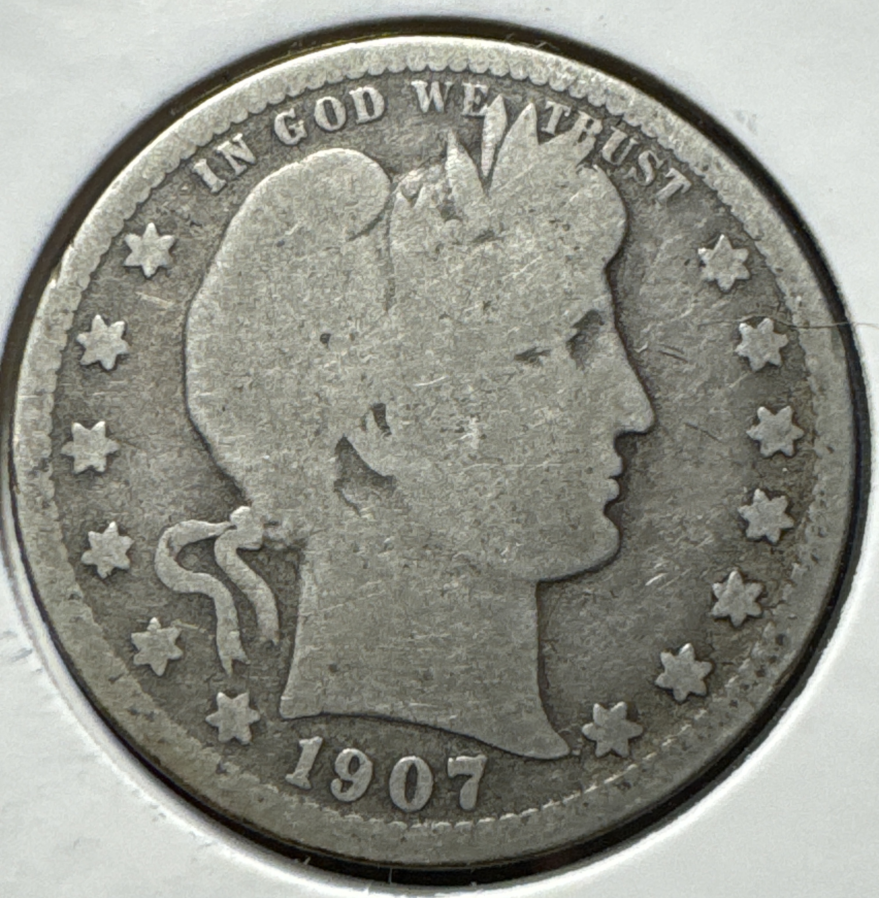 1907-O Barber Quarter Ungraded