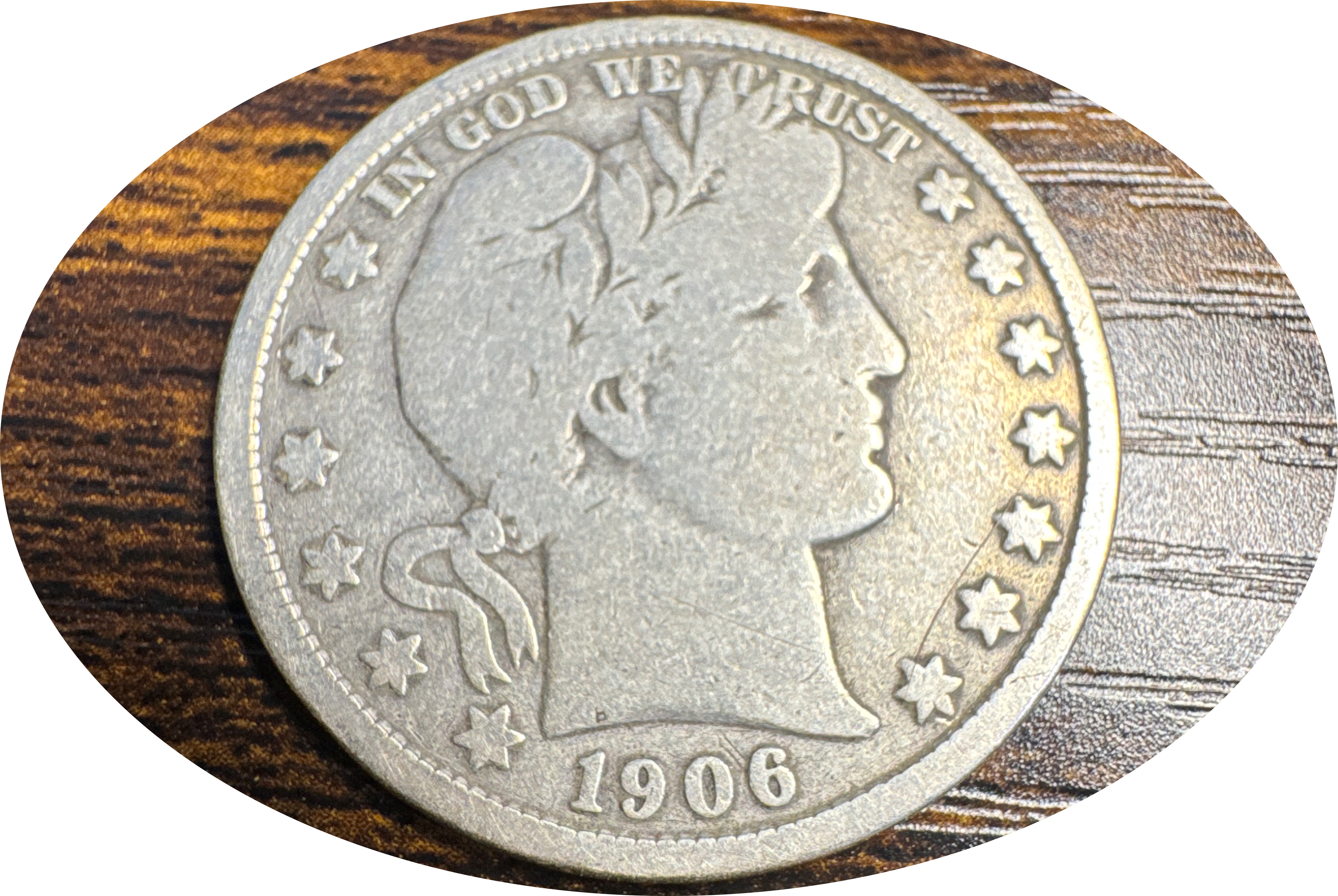 1906-D Barber Half Dollar Ungraded