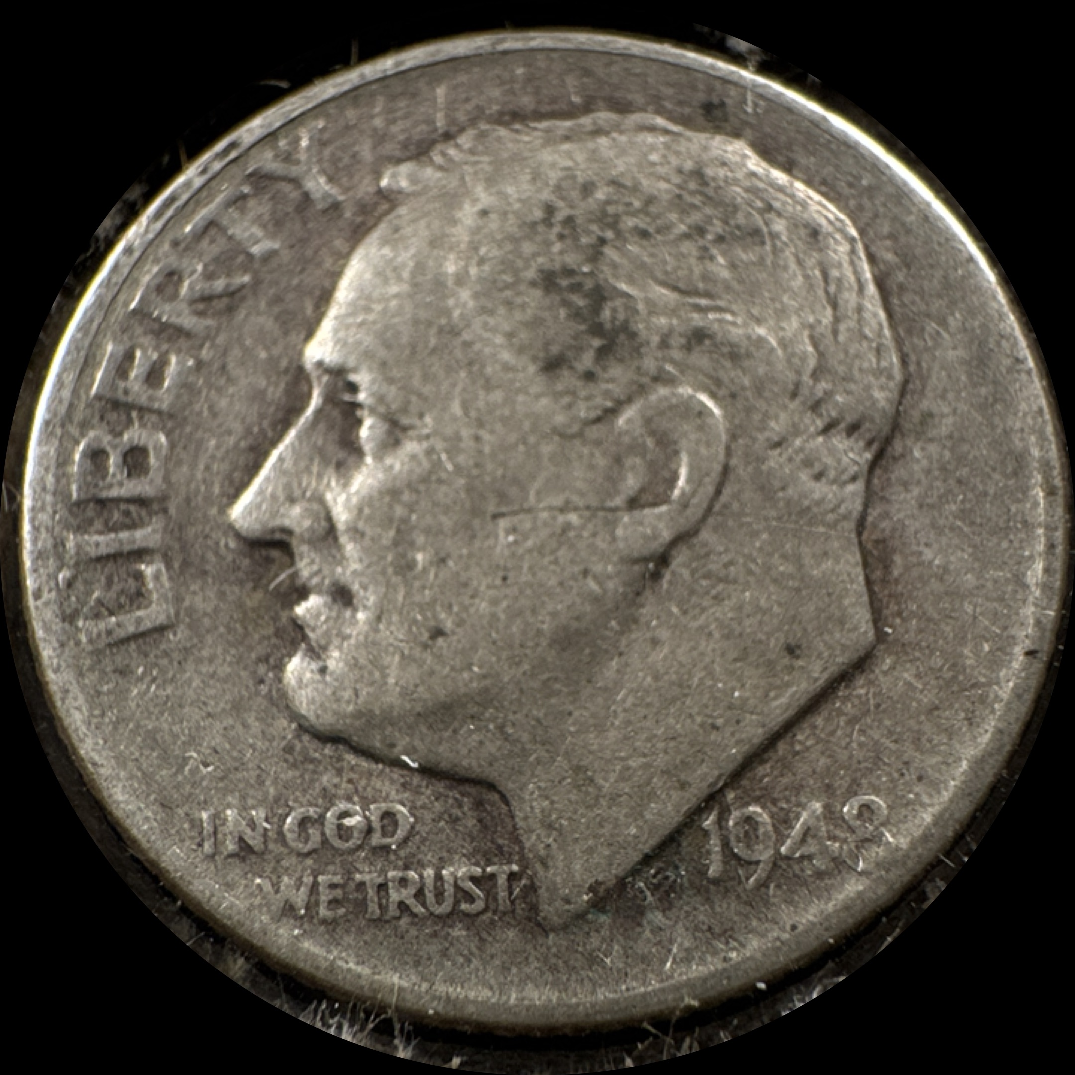 1948-D Roosevelt Dime Ungraded
