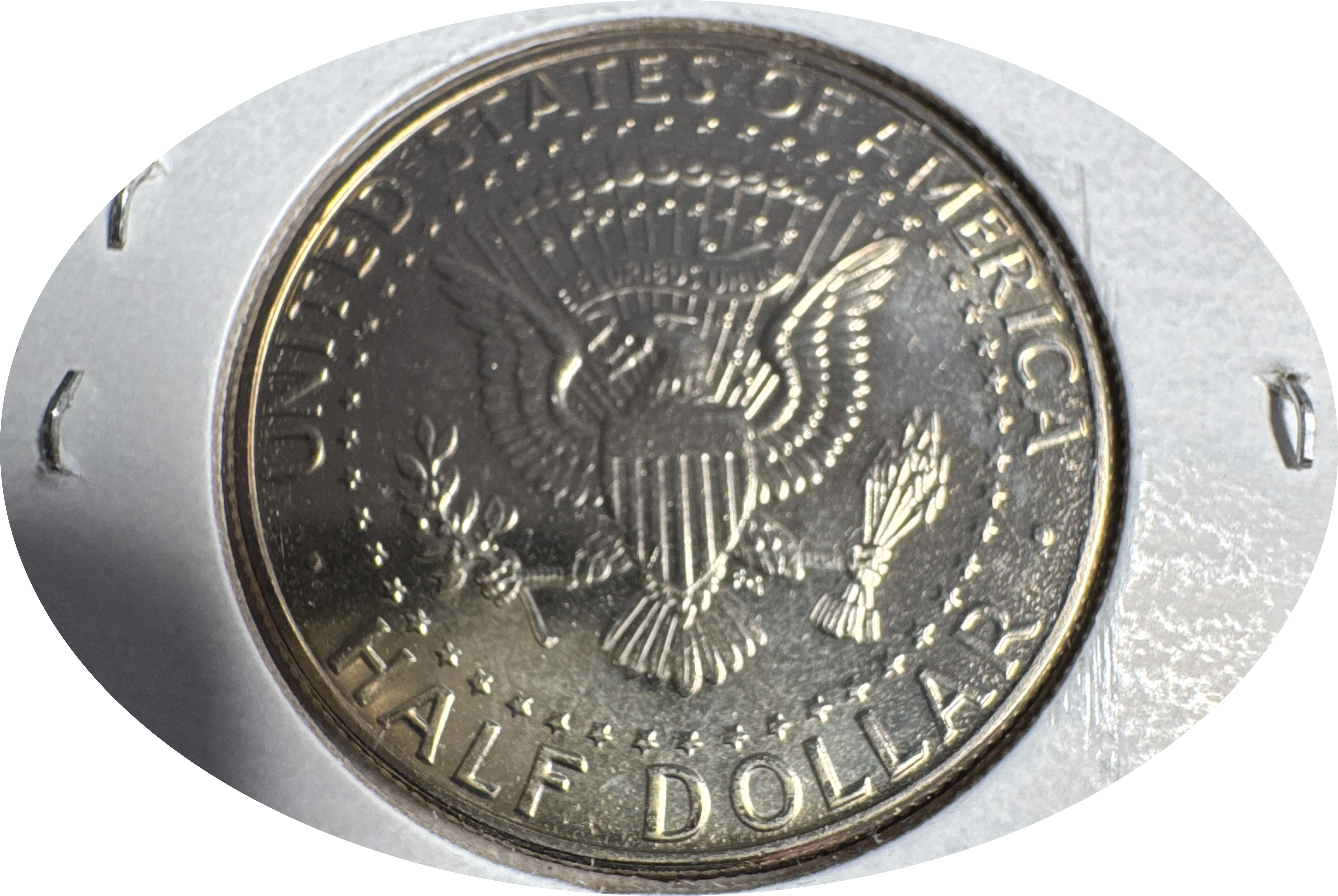 1990-P Kennedy Half Dollar Ungraded — back