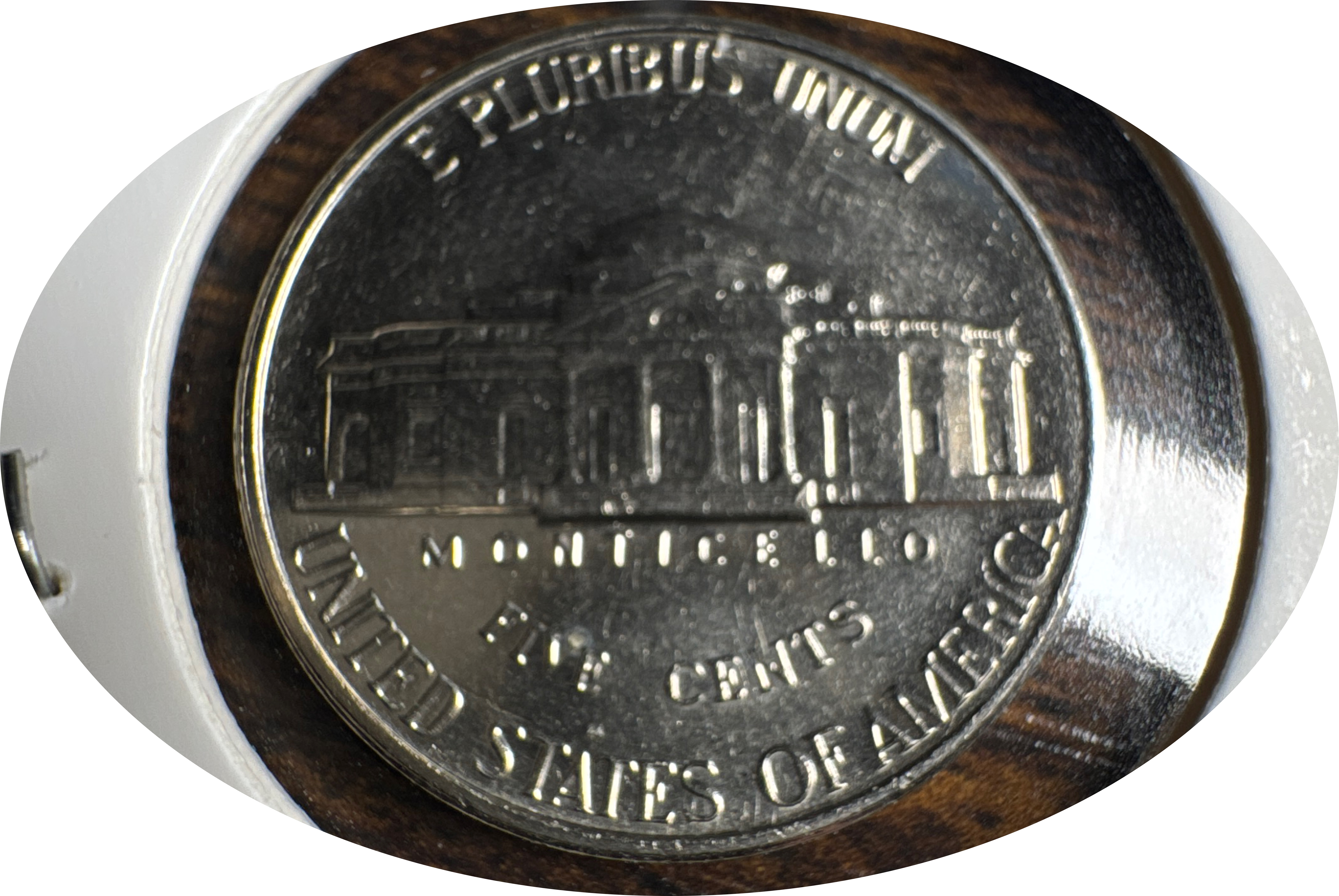 1990-D Jefferson Nickel Ungraded — back