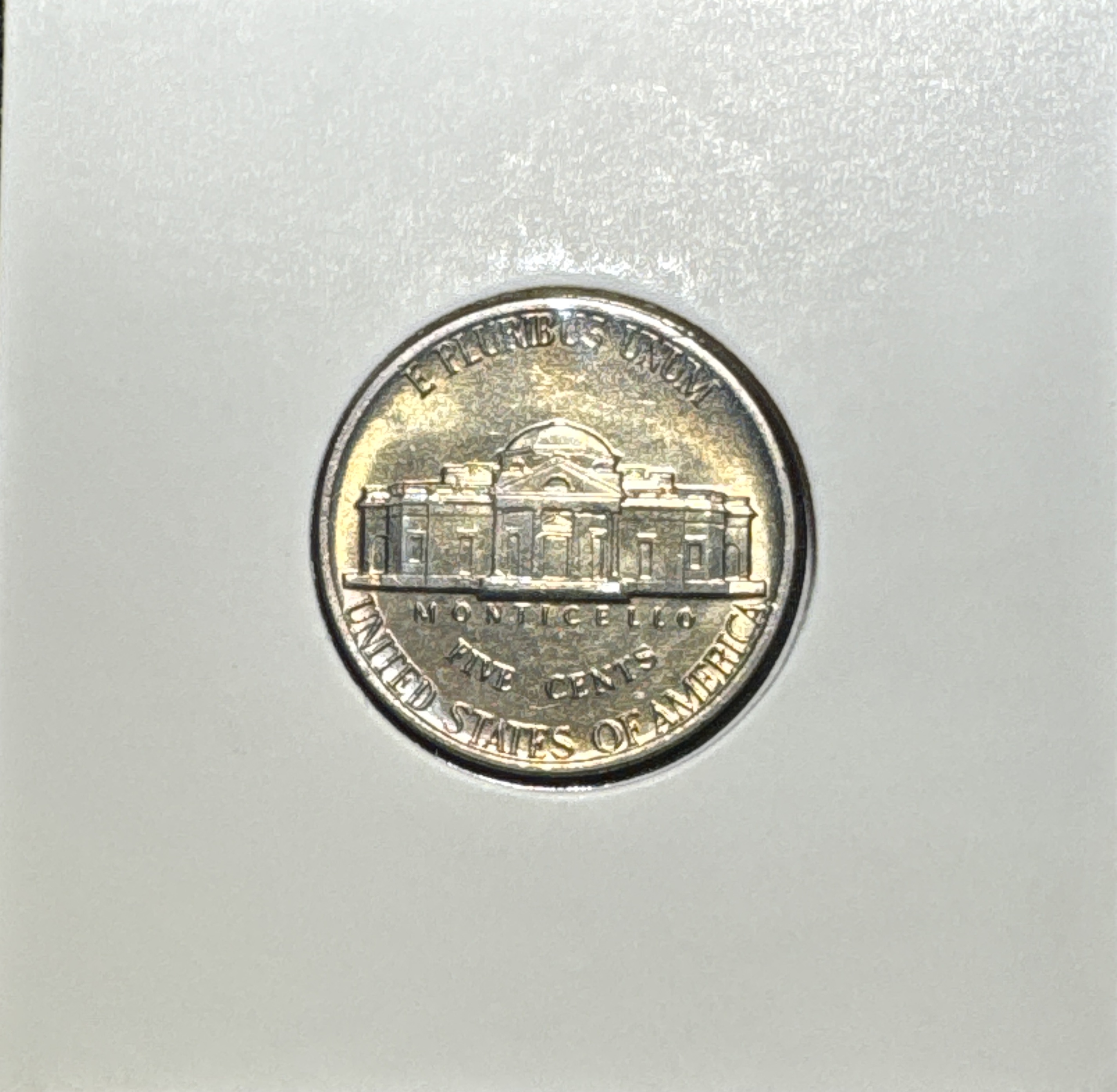 1980-P Jefferson Nickel Ungraded — back