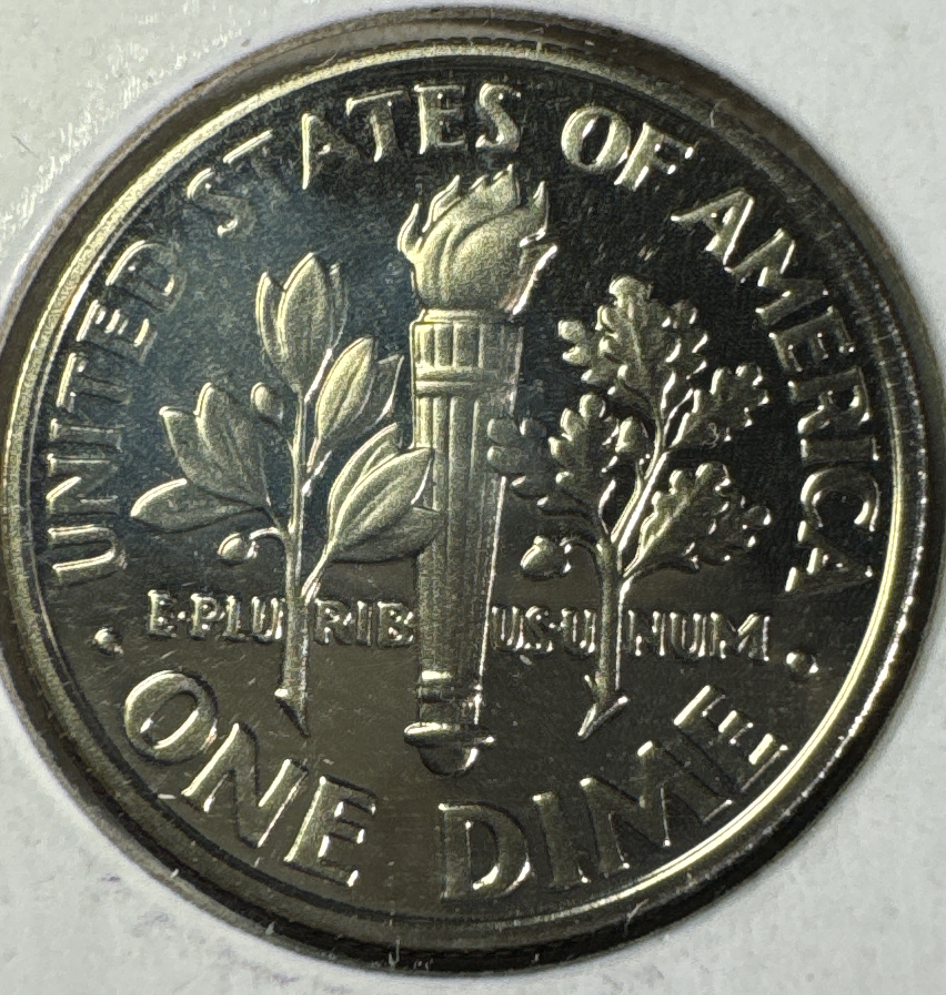 2001-S Roosevelt Dime Ungraded — back