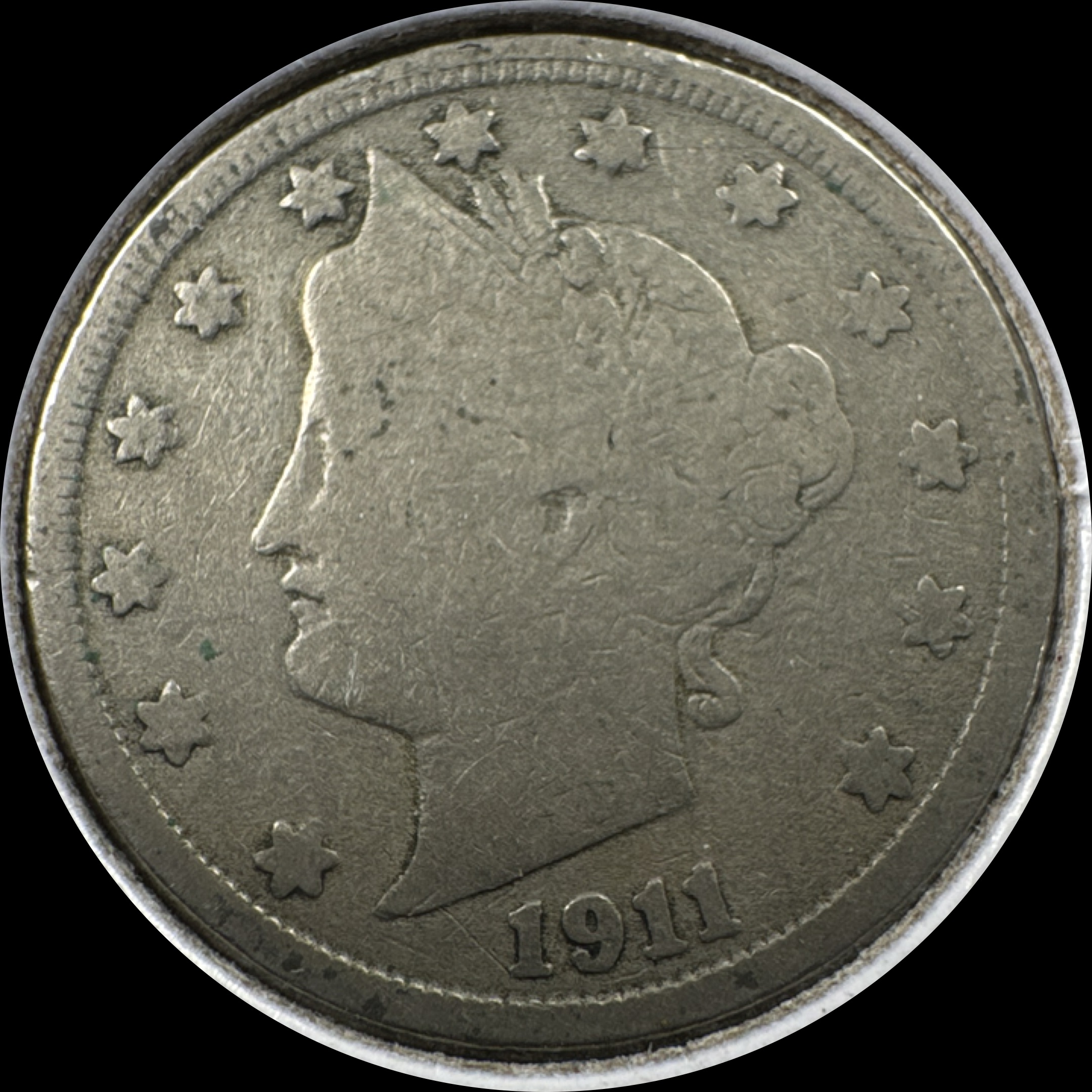 1911-P Liberty V Nickel Ungraded