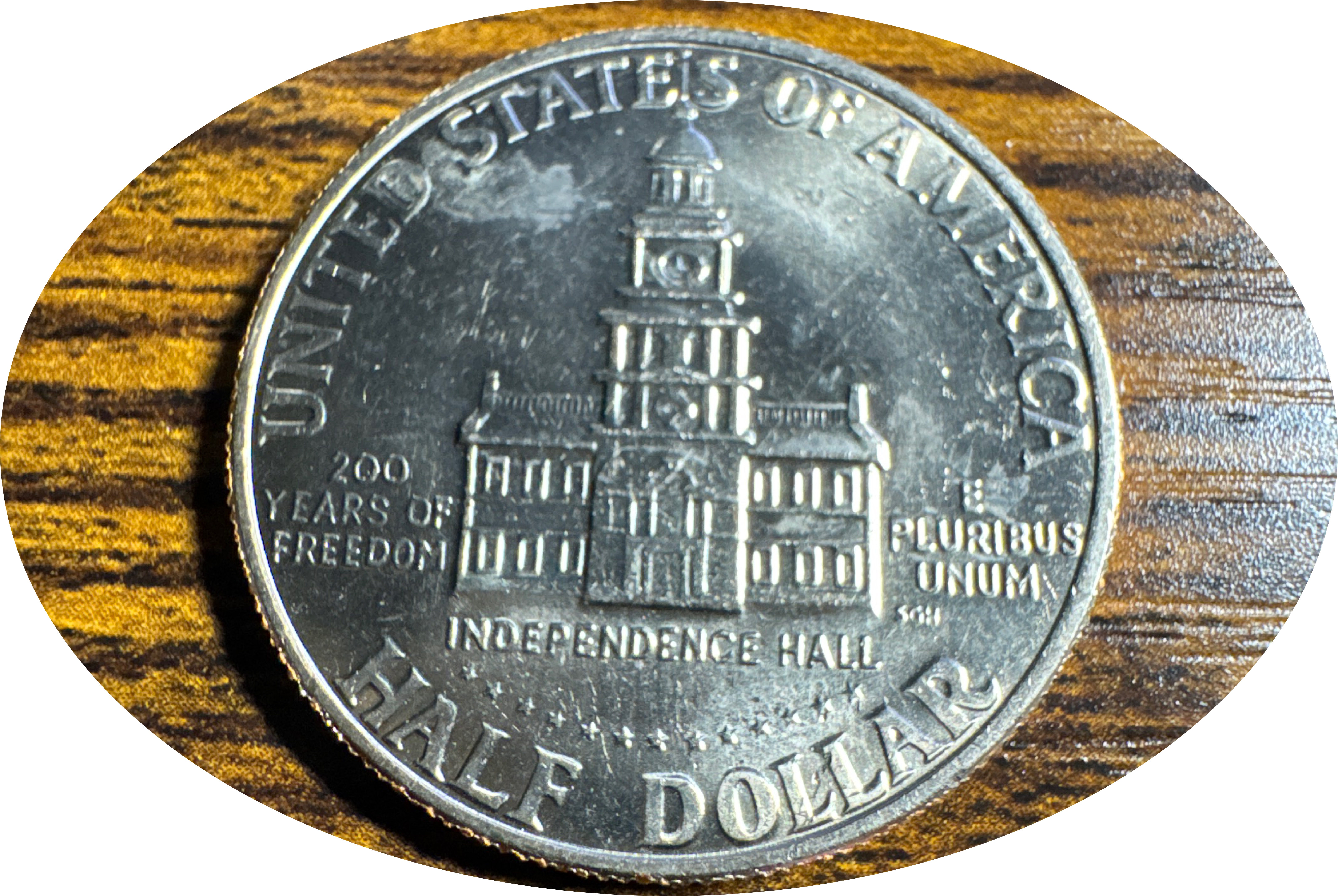 1976-D Kennedy Half Dollar Ungraded — back