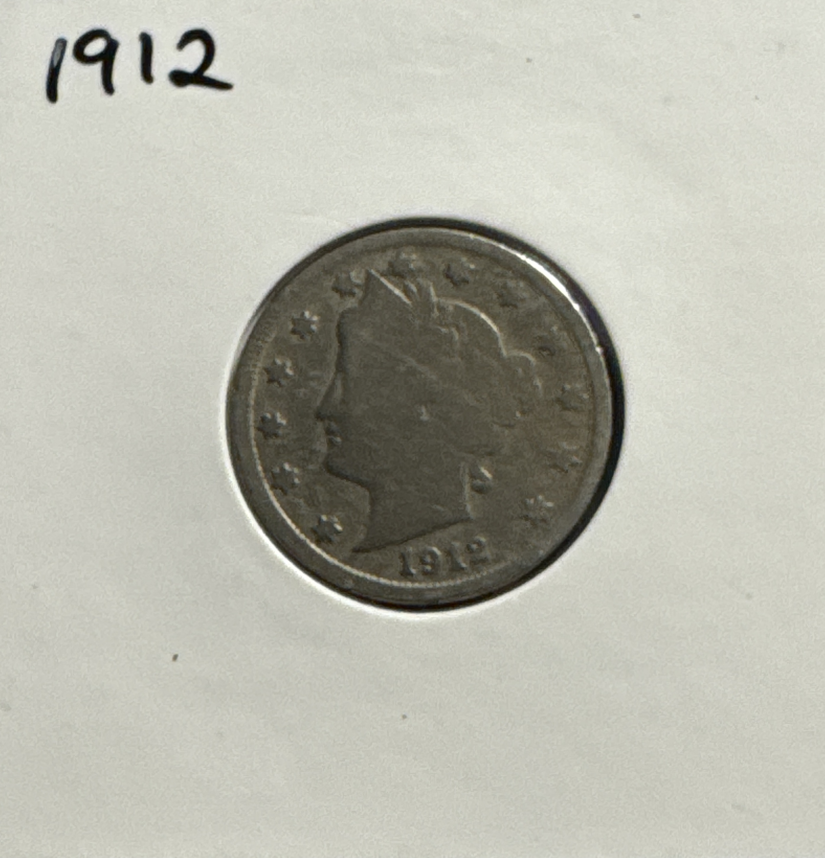 1912-P Liberty V Nickel Ungraded
