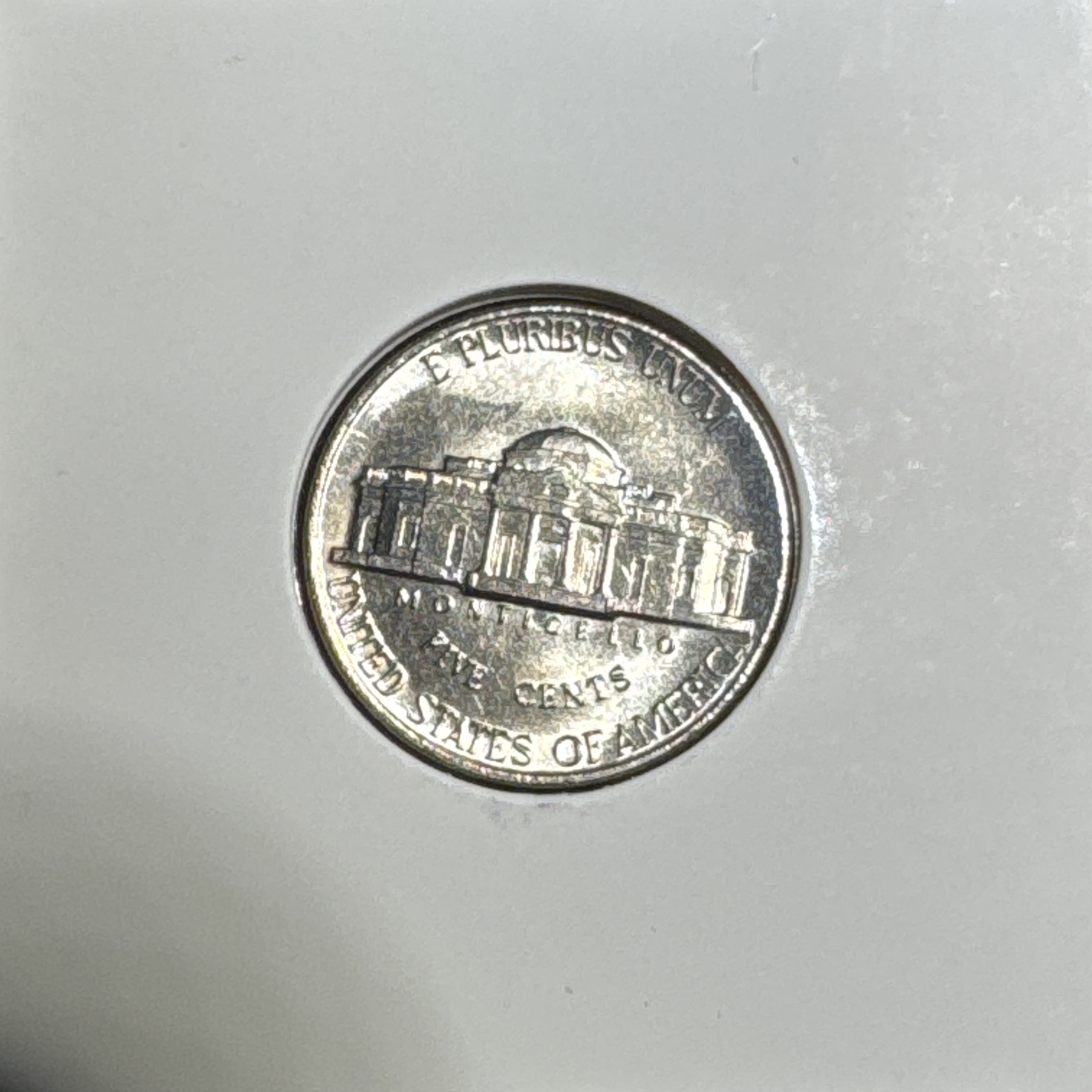 1992-D Jefferson Nickel Ungraded — back