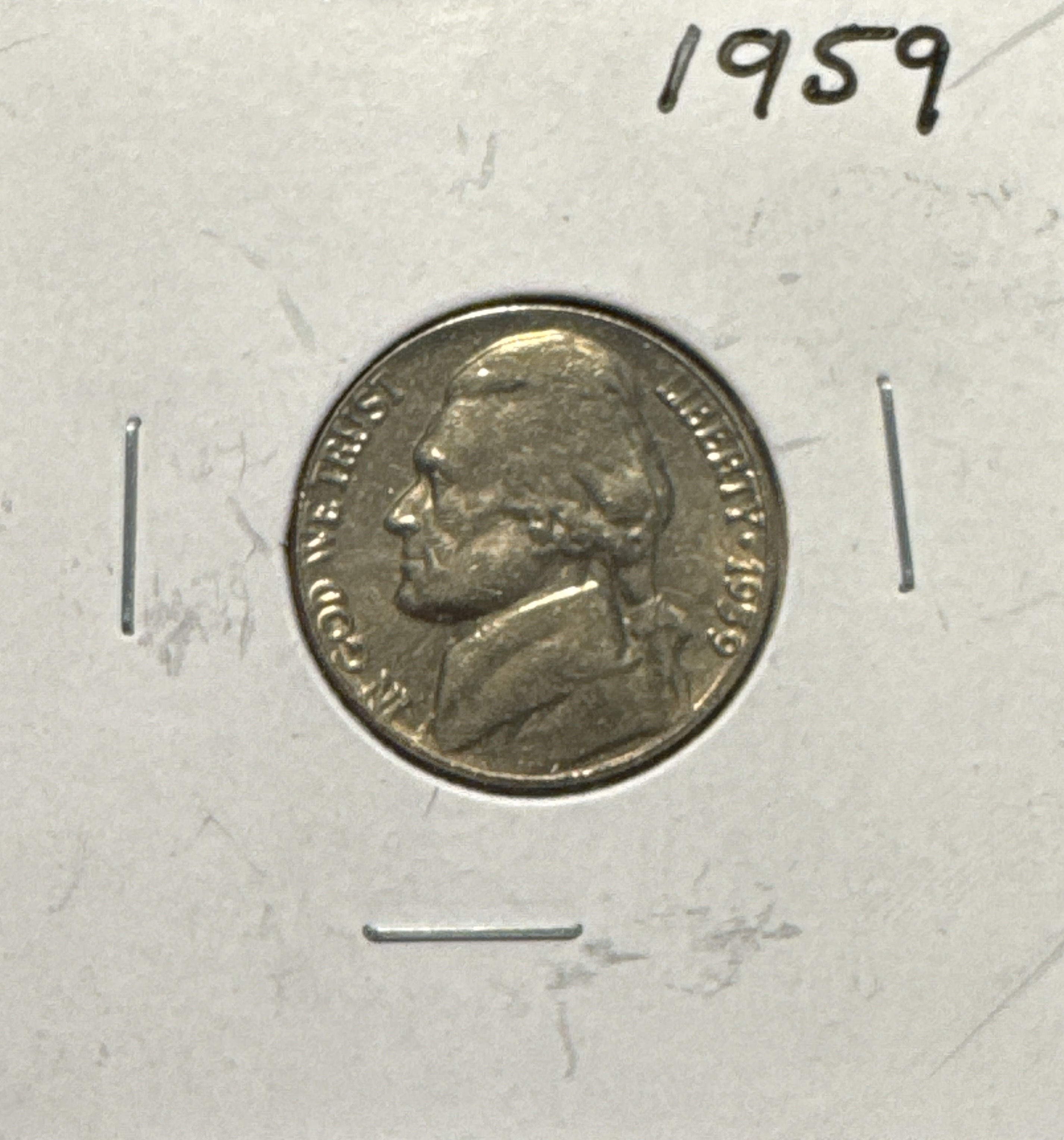1959-P Jefferson Nickel Ungraded